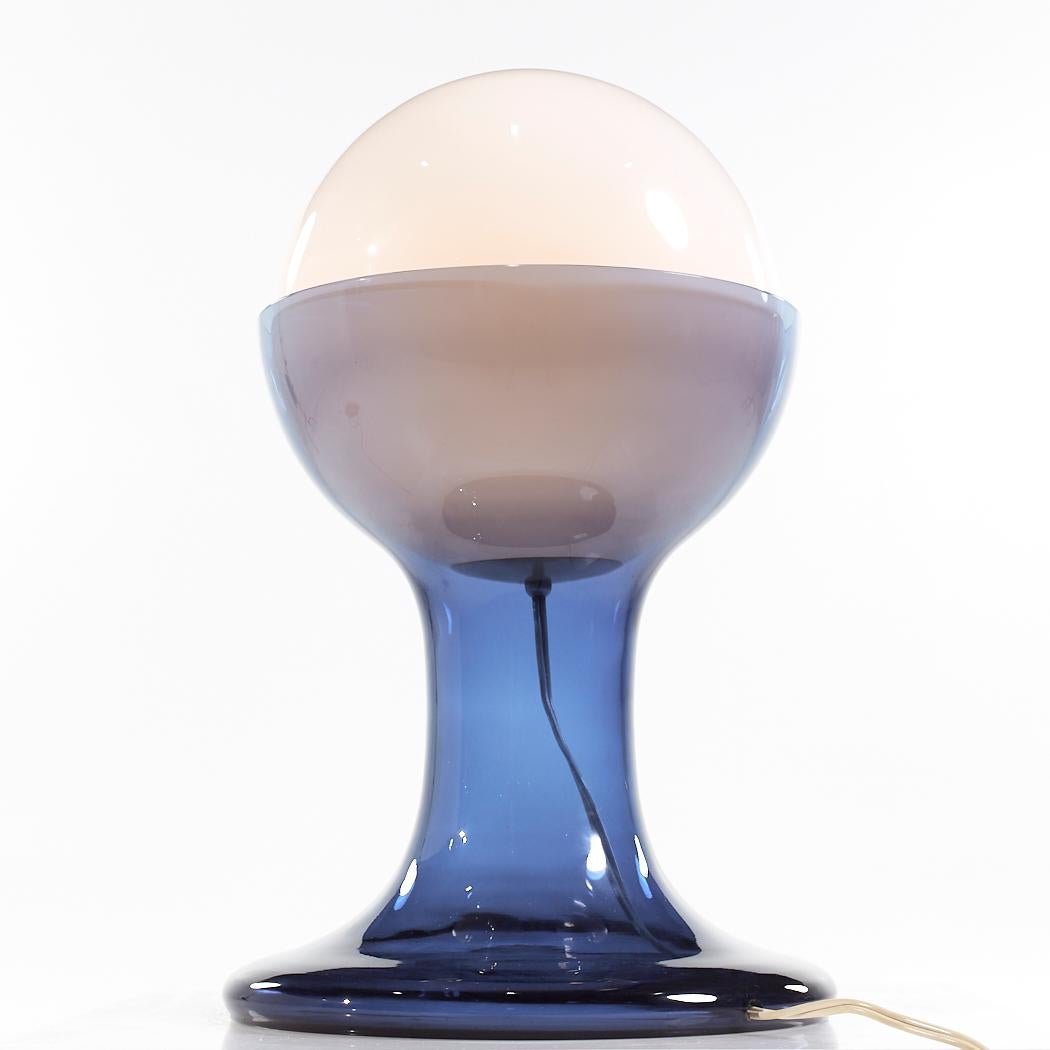 Carlo Nason for Mazzega Model LT216 Mid Century Italian Murano Glass Table Lamp In Good Condition For Sale In Countryside, IL