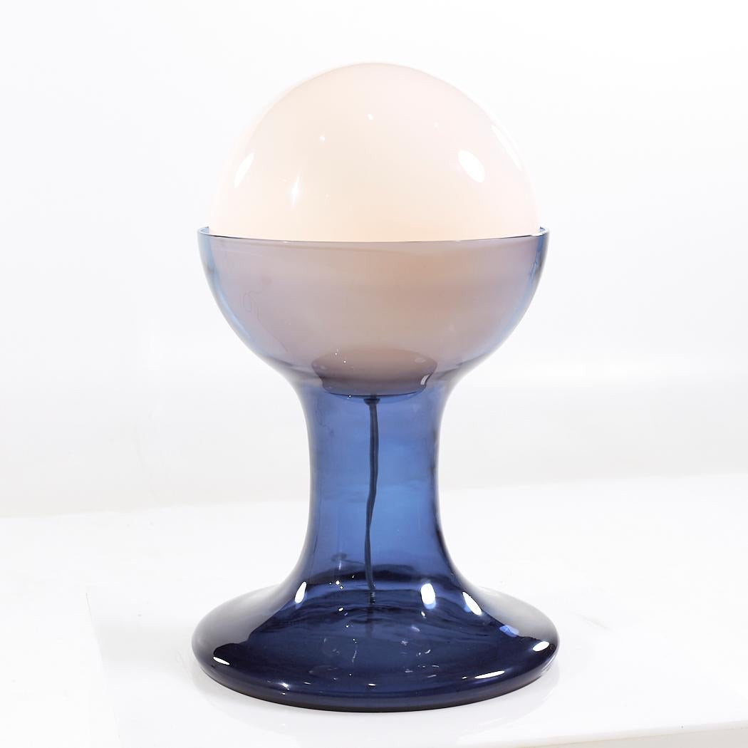 Carlo Nason for Mazzega Model LT216 Mid Century Italian Murano Glass Table Lamp For Sale 2