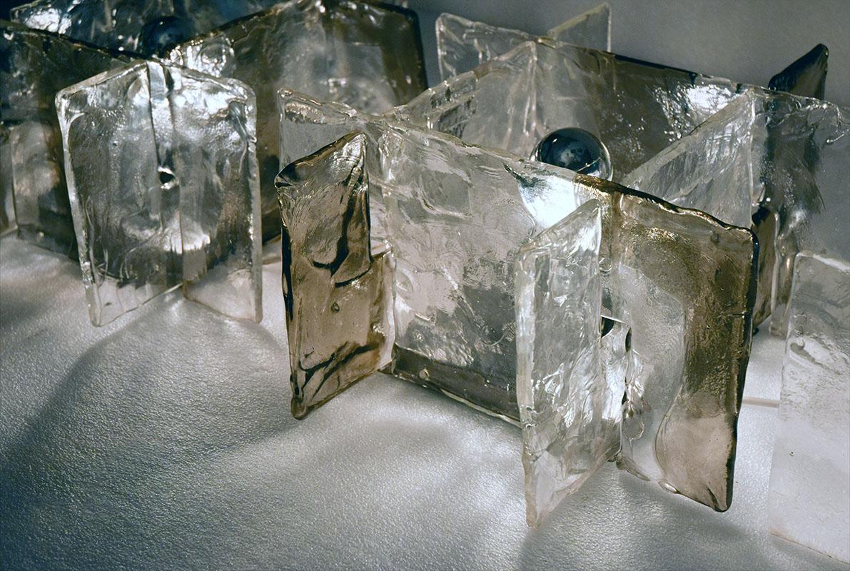 Murano Glass Carlo Nason for Mazzega Murano Appliques 1970s, Set of 3