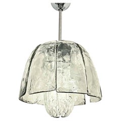 Carlo Nason for Mazzega, Murano art Glass chandelier, mid century modern