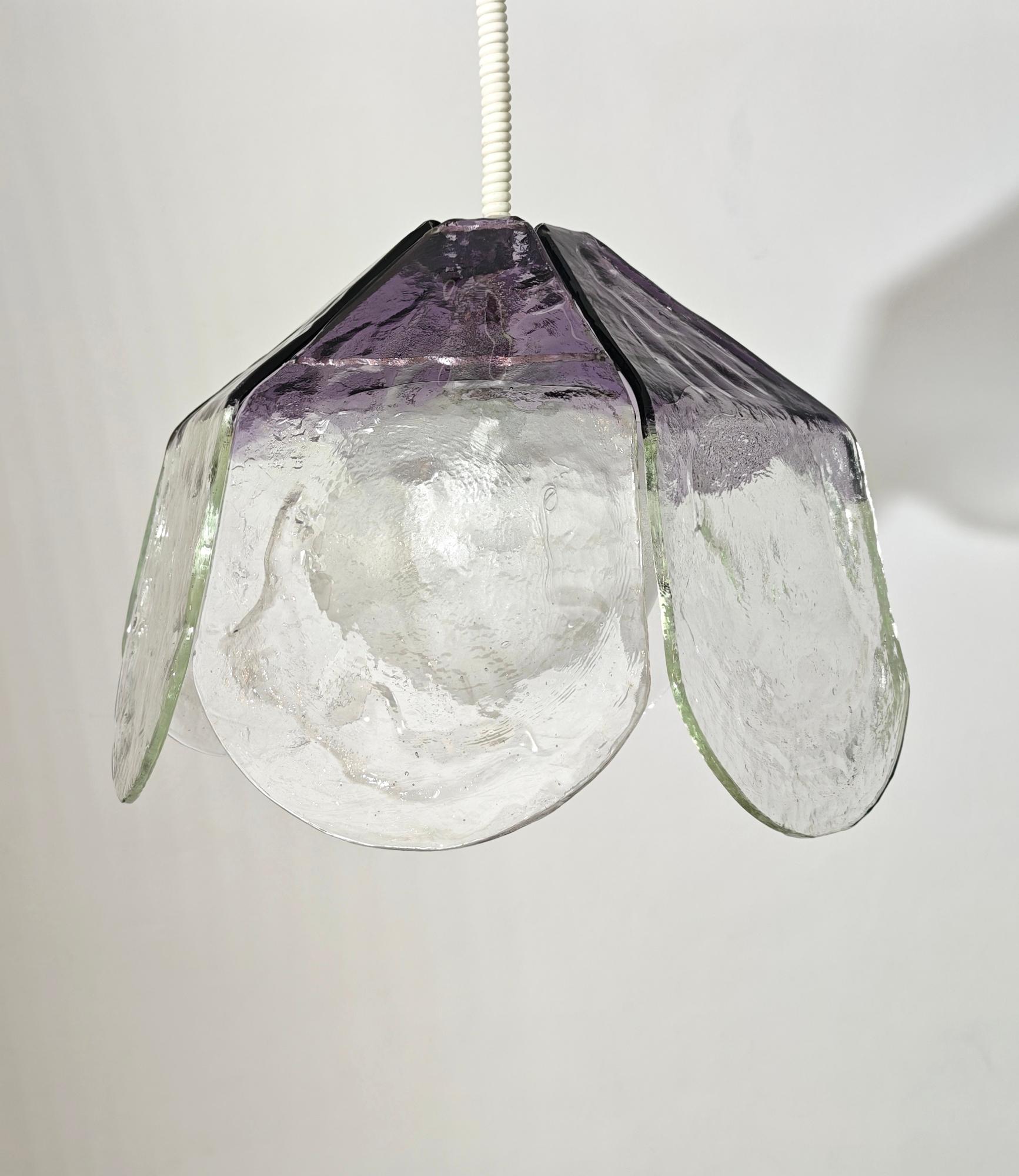 Carlo Nason per Mazzega Murano Lampada a sospensione in vetro Italia 1960/70s Mid-Century in vendita 3