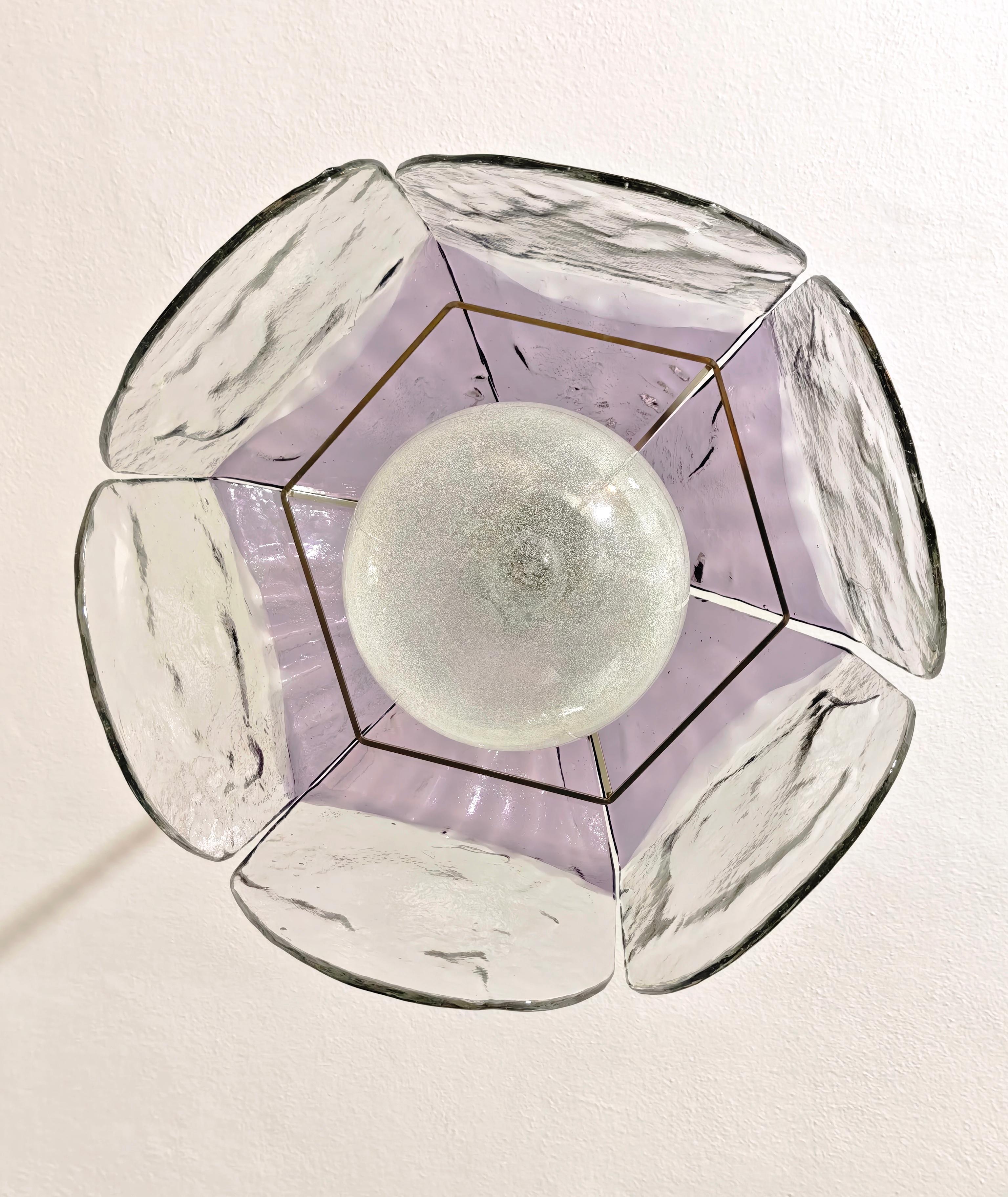 Carlo Nason per Mazzega Murano Lampada a sospensione in vetro Italia 1960/70s Mid-Century in vendita 4
