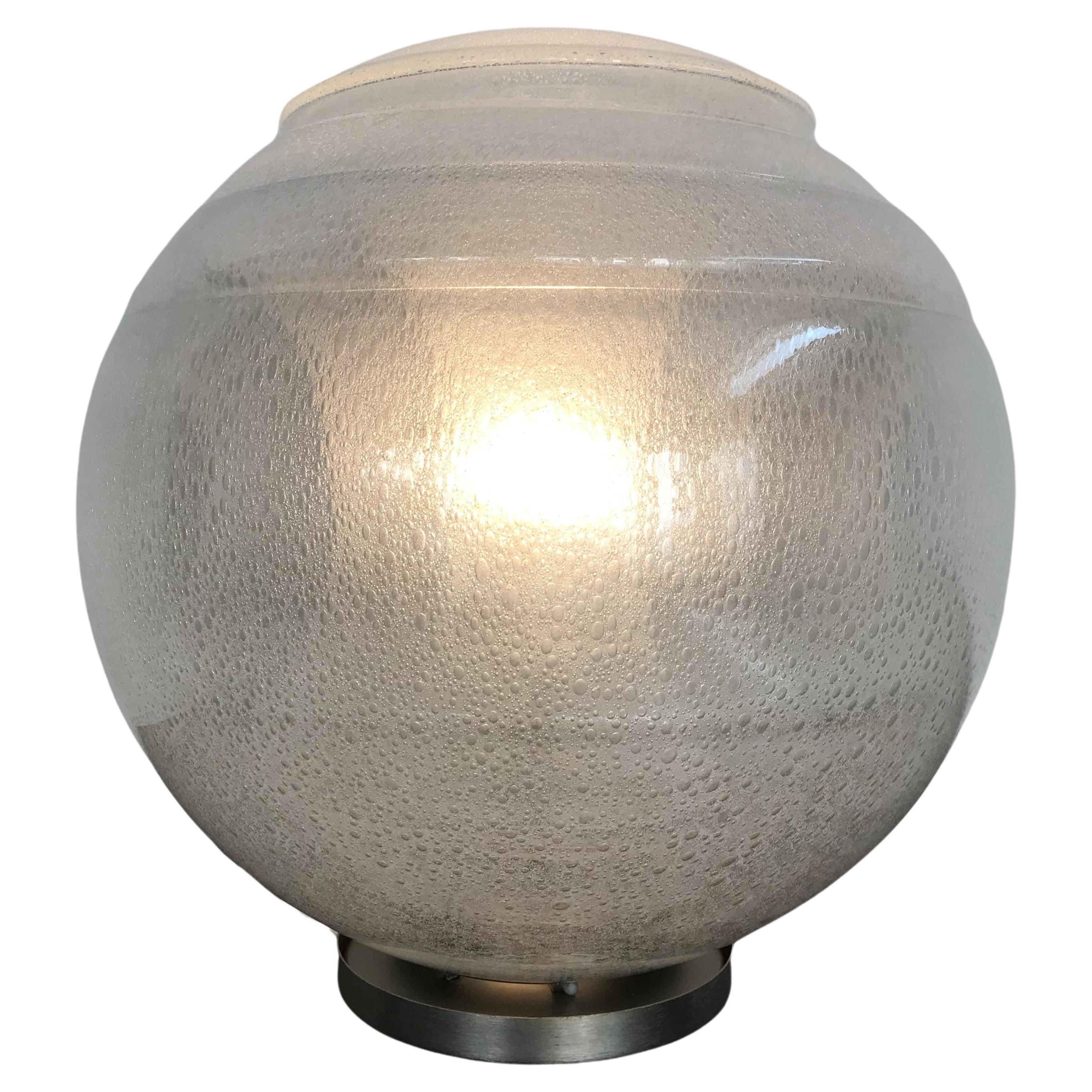 Carlo Nason for Mazzega Murano Glass Table Lamp LT328 Model 1970s For Sale