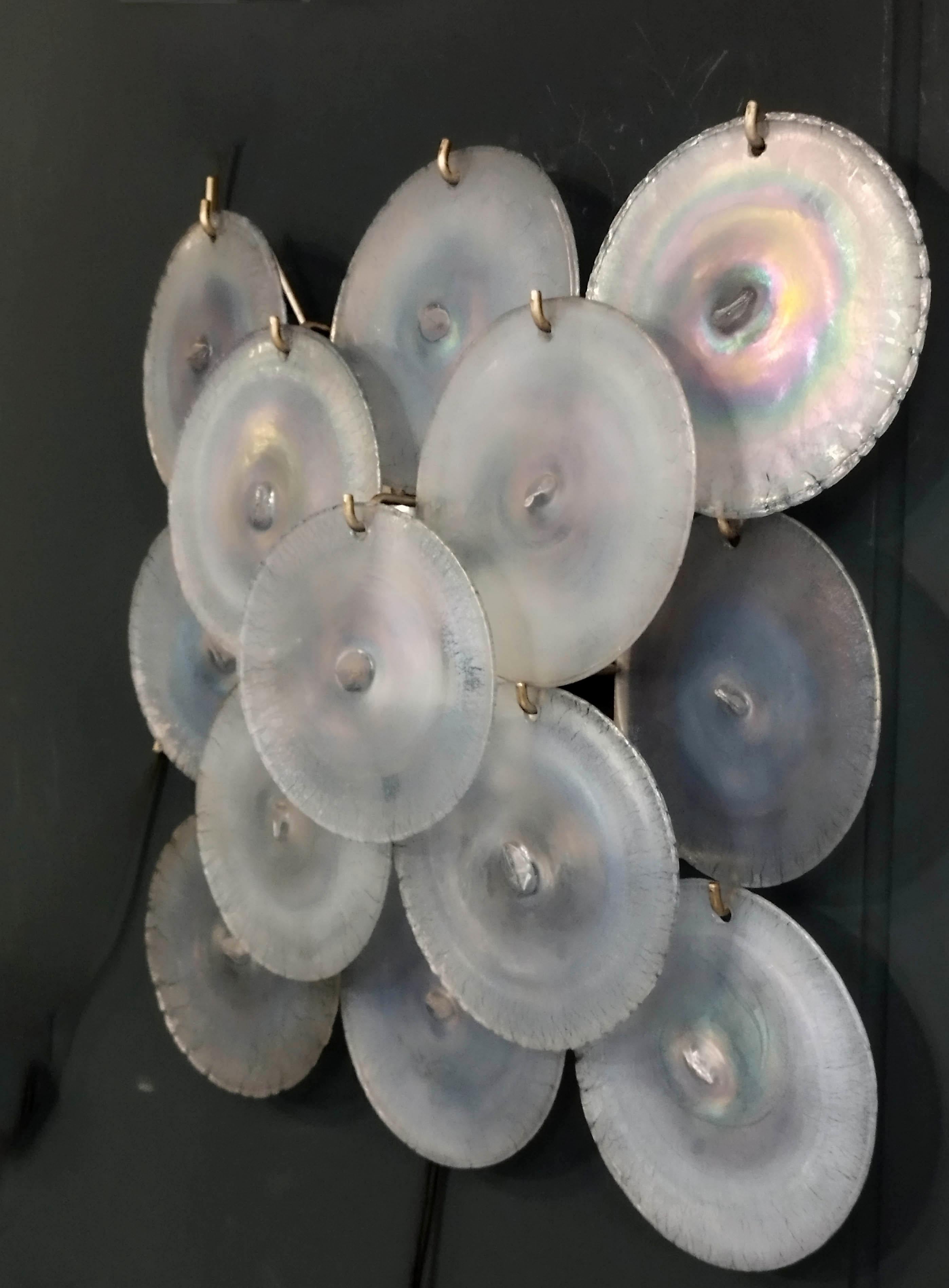 Carlo Nason for Mazzega Murano Glass Wall Lamp, Italy 1960s In Good Condition For Sale In Naples, IT