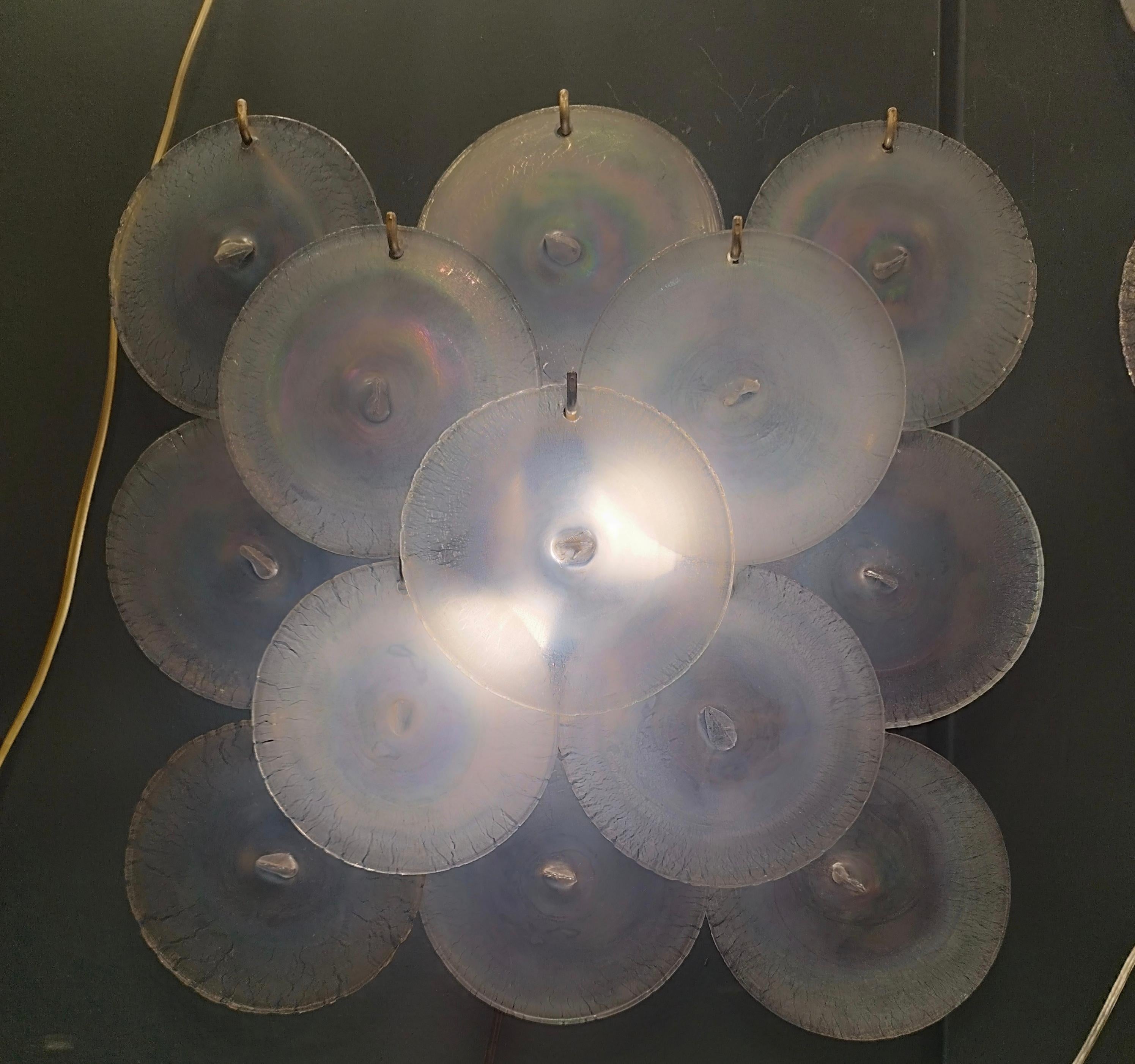 Mid-20th Century Carlo Nason for Mazzega Murano Glass Wall Lamp, Italy 1960s For Sale