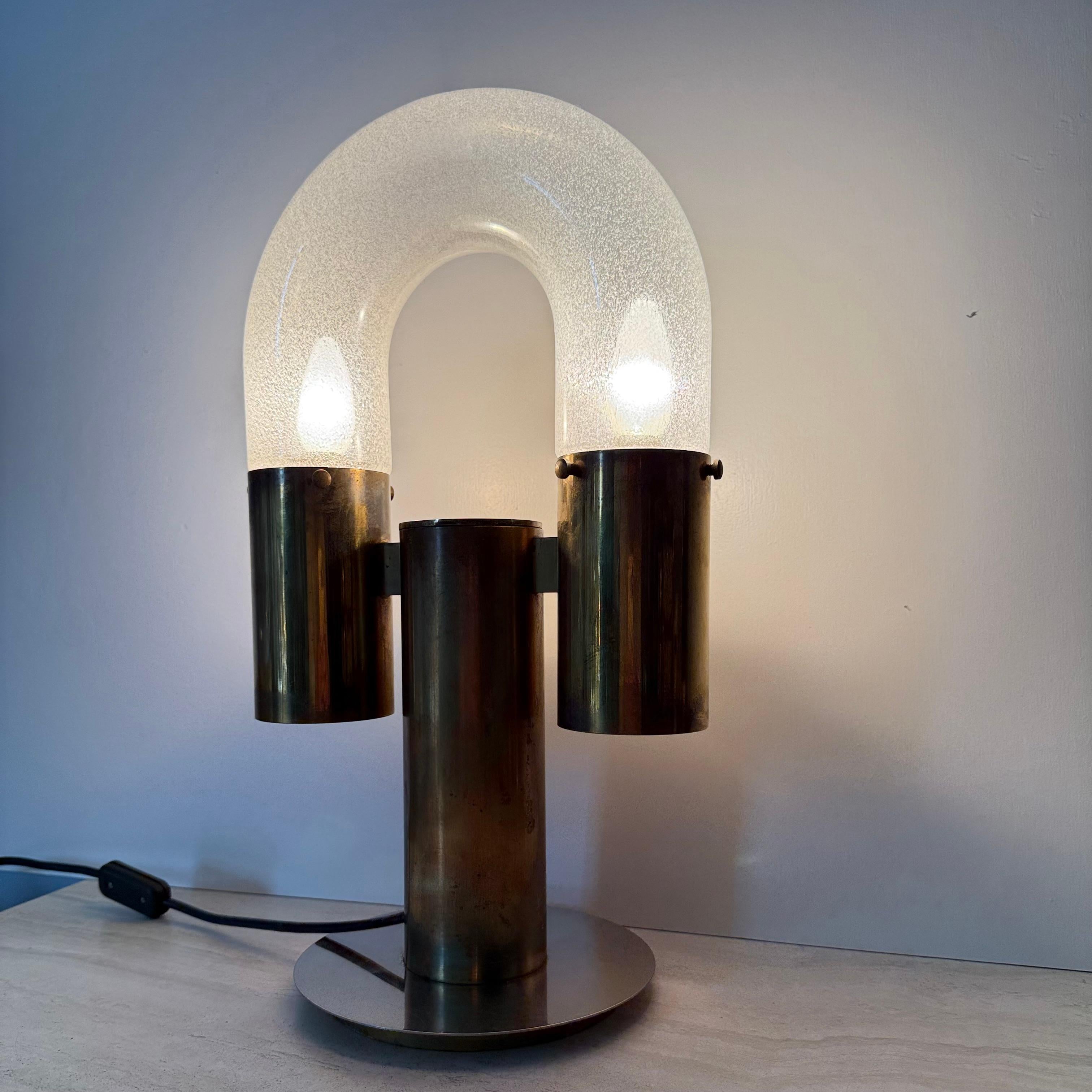 Italian Carlo Nason for Mazzega table lamp , 1970s For Sale