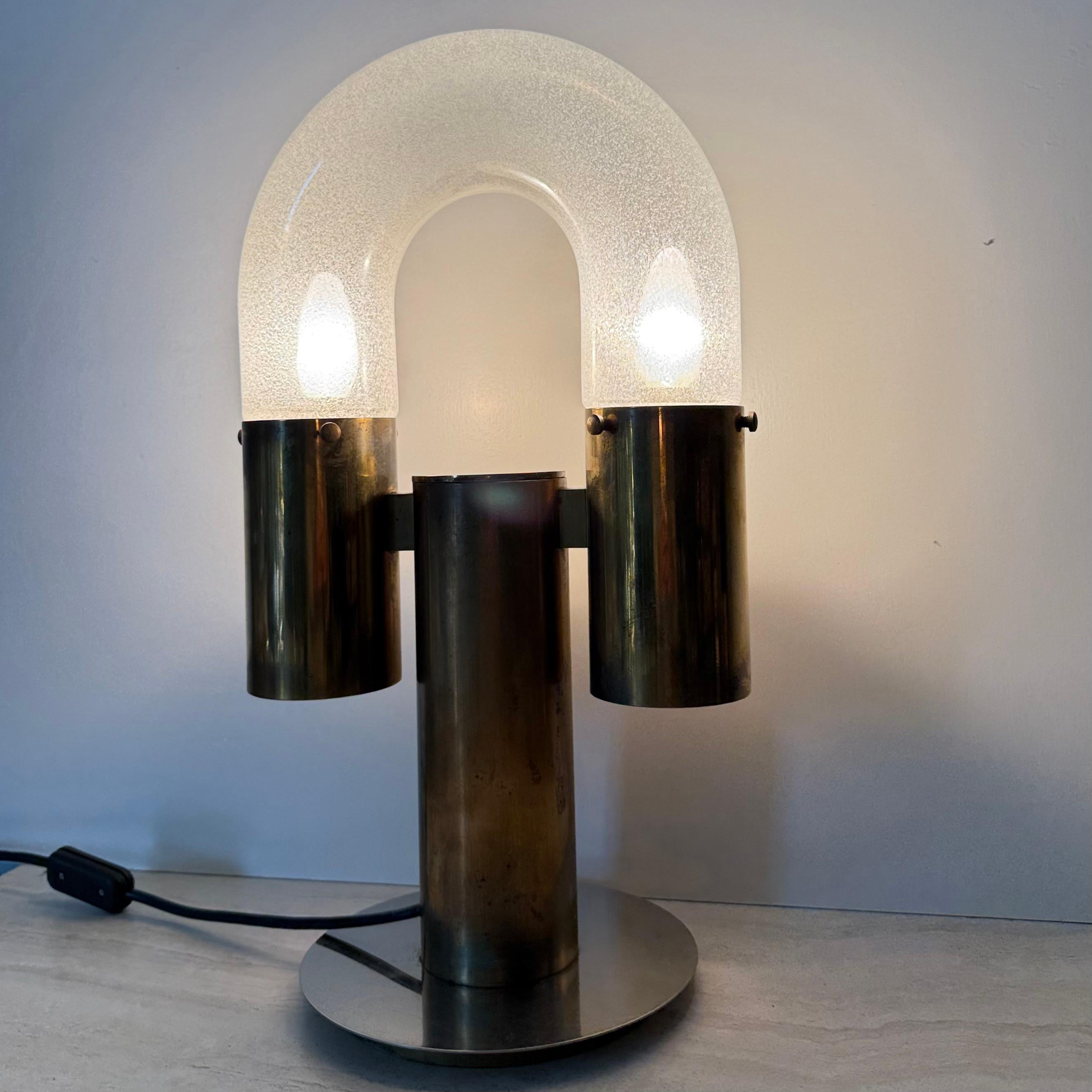 Carlo Nason for Mazzega table lamp , 1970s In Good Condition For Sale In Delft, NL