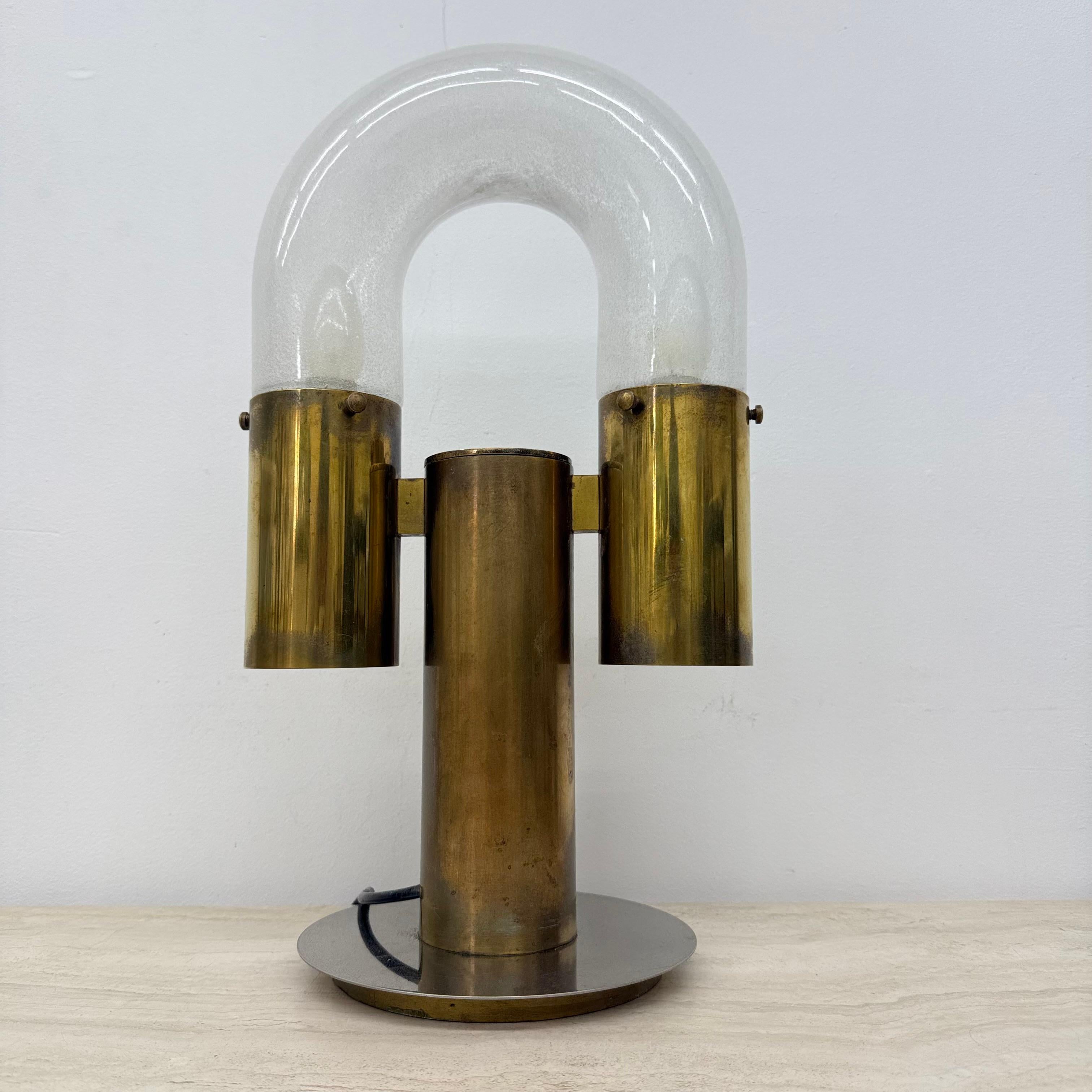 Late 20th Century Carlo Nason for Mazzega table lamp , 1970s For Sale
