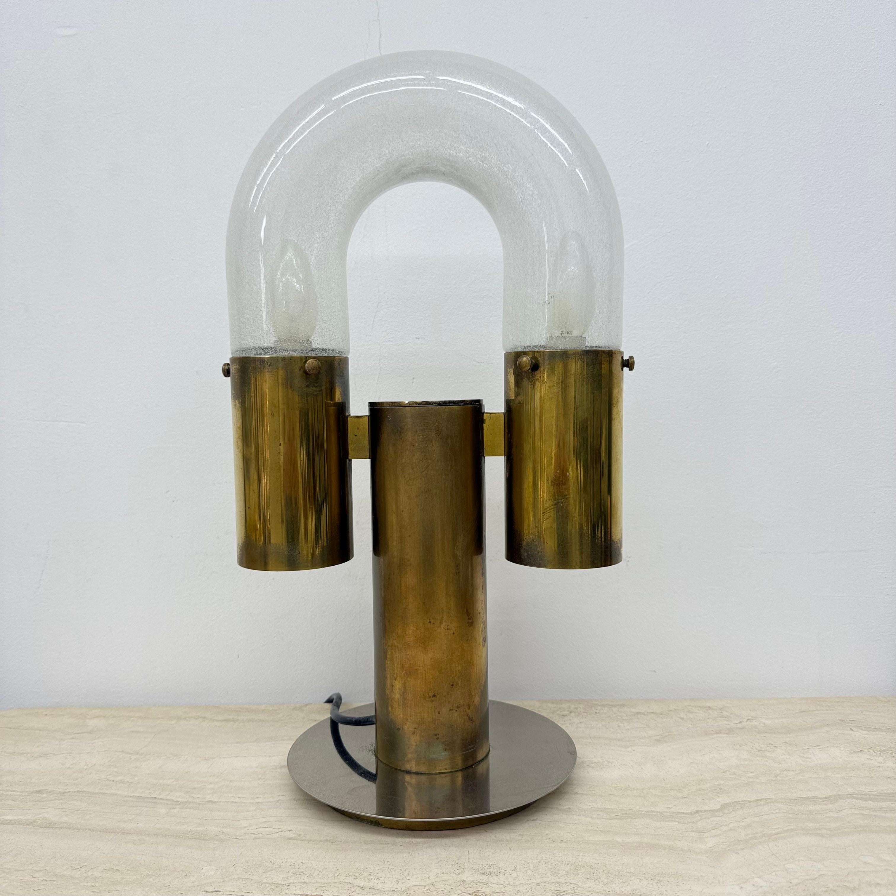 Carlo Nason for Mazzega table lamp , 1970s For Sale 2