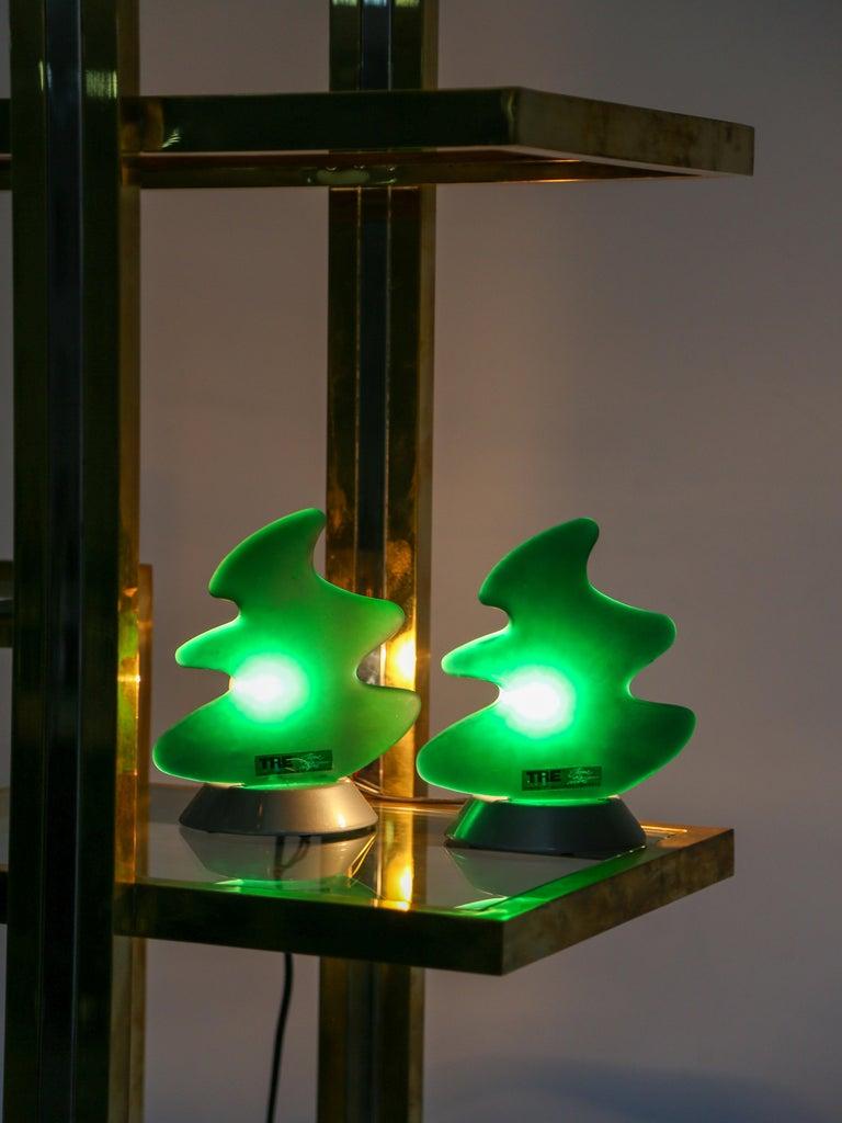 Carlo Nason para Tre Ci Luci Lámpara de mesa de cristal de Murano Árbol de Navidad Italiano en venta