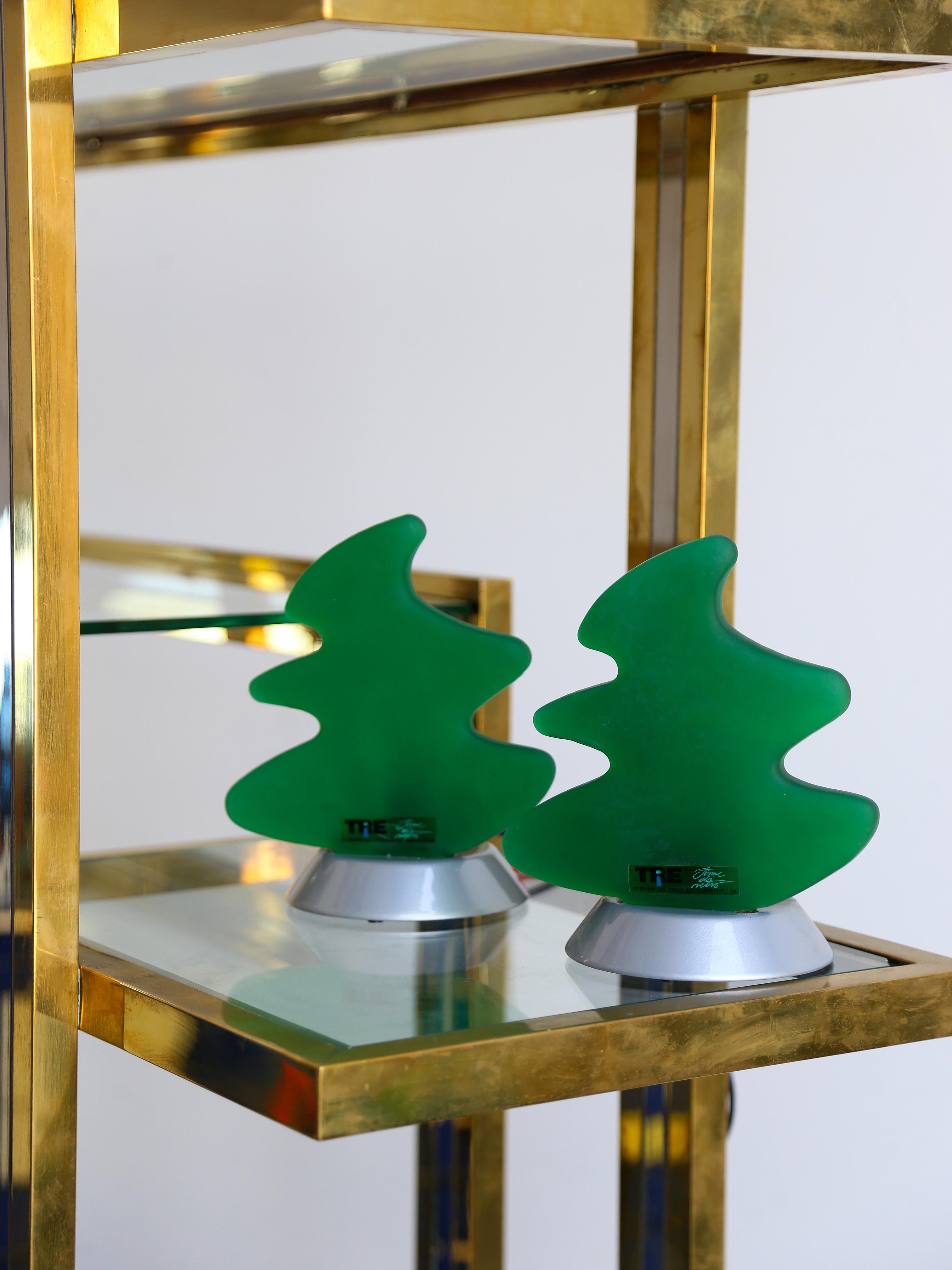 Carlo Nason for Tre Ci Luci Murano Glass Table Lamp Christmas Tree In Good Condition For Sale In Byron Bay, NSW