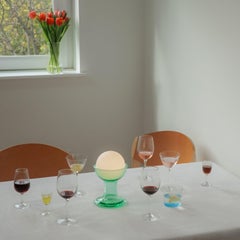 Carlo Nason 'Gelato' Tragbare Tischleuchte aus mintfarbenem Glas für Established & Sons