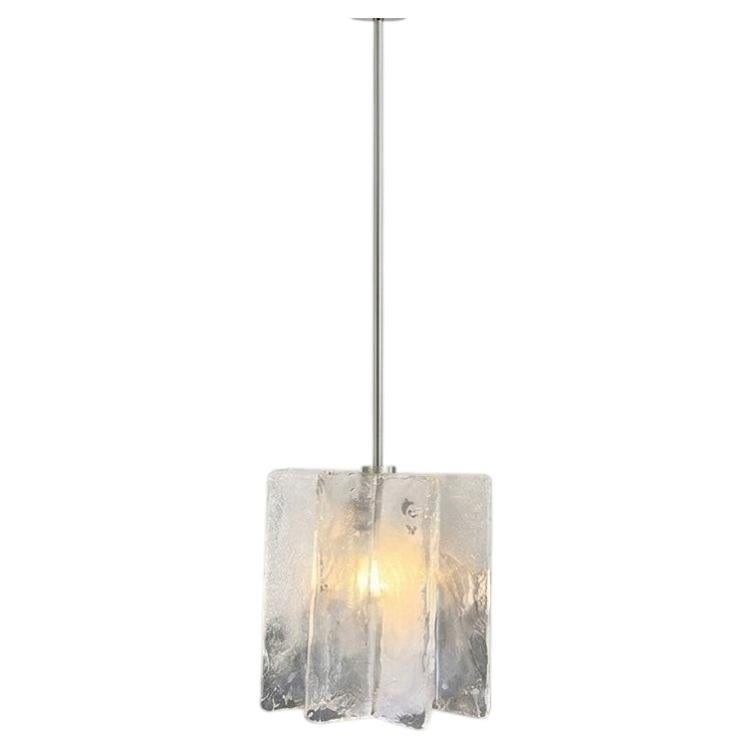Carlo Nason Glass Panel Chandelier