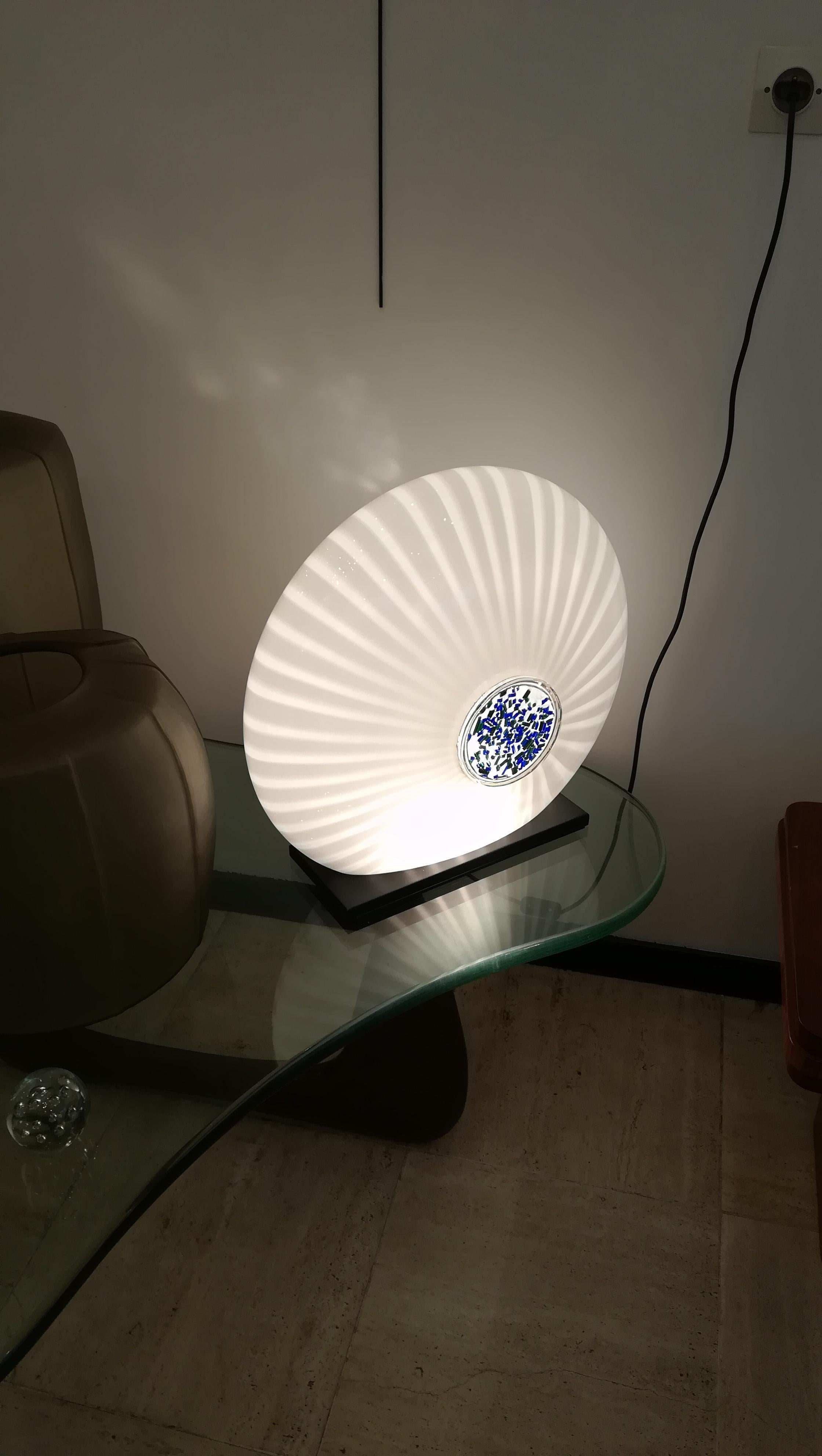 italien Lampe de table en verre Carlo Nason, vers 1970 en vente