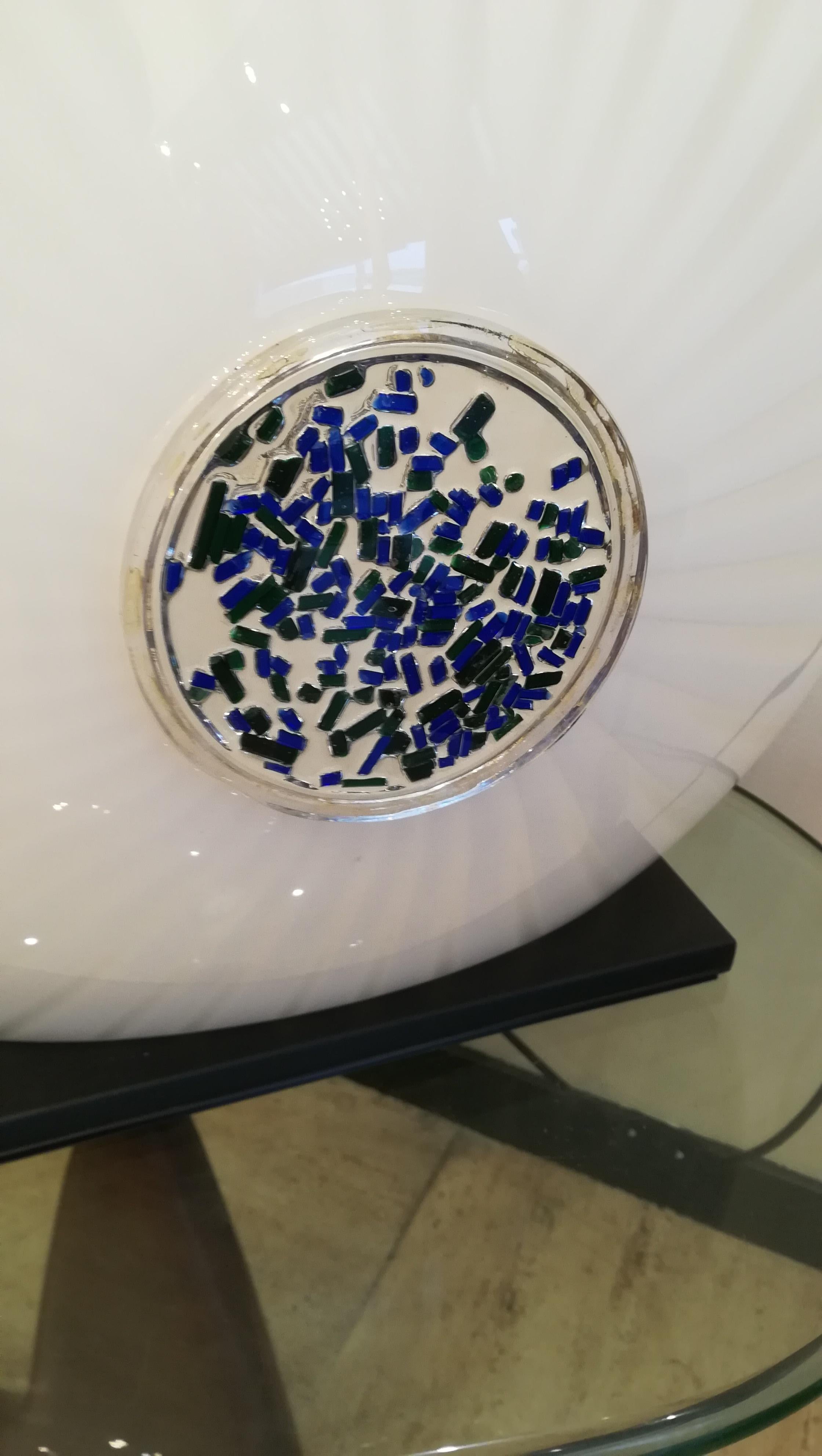 Fin du 20e siècle Lampe de table en verre Carlo Nason, vers 1970 en vente