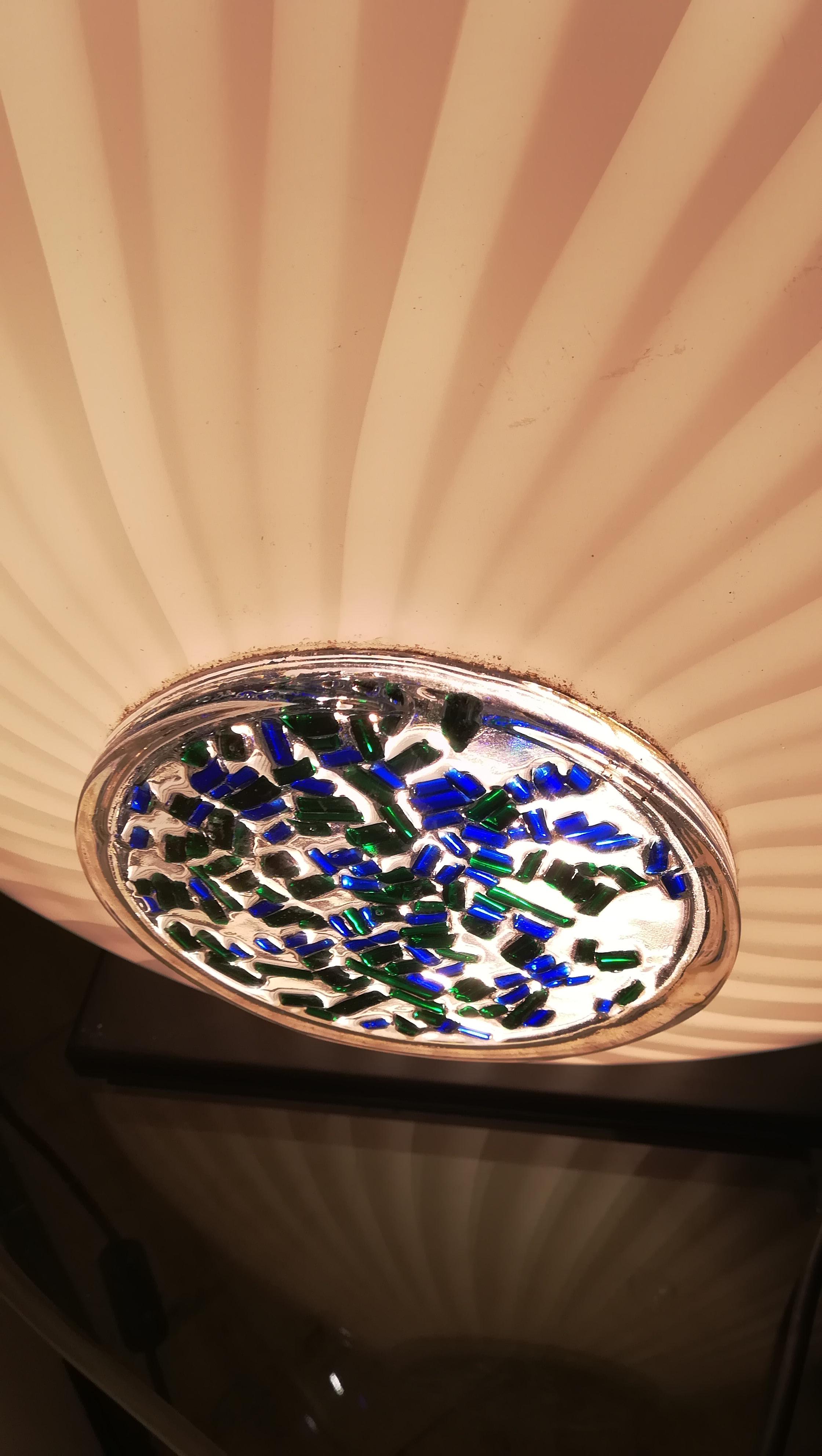 Métal Lampe de table en verre Carlo Nason, vers 1970 en vente