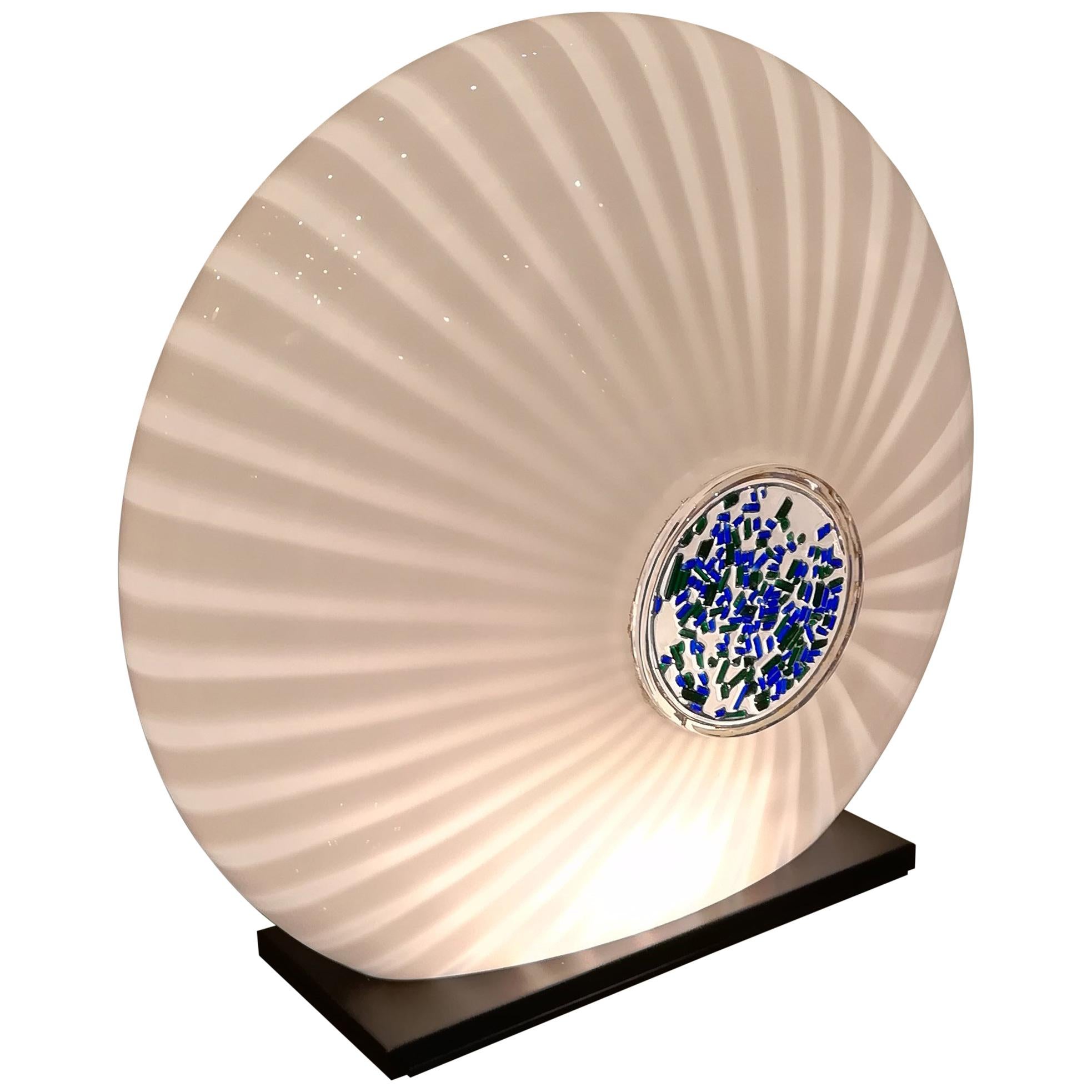 Lampada da tavolo in vetro di Carlo Nason, circa 1970