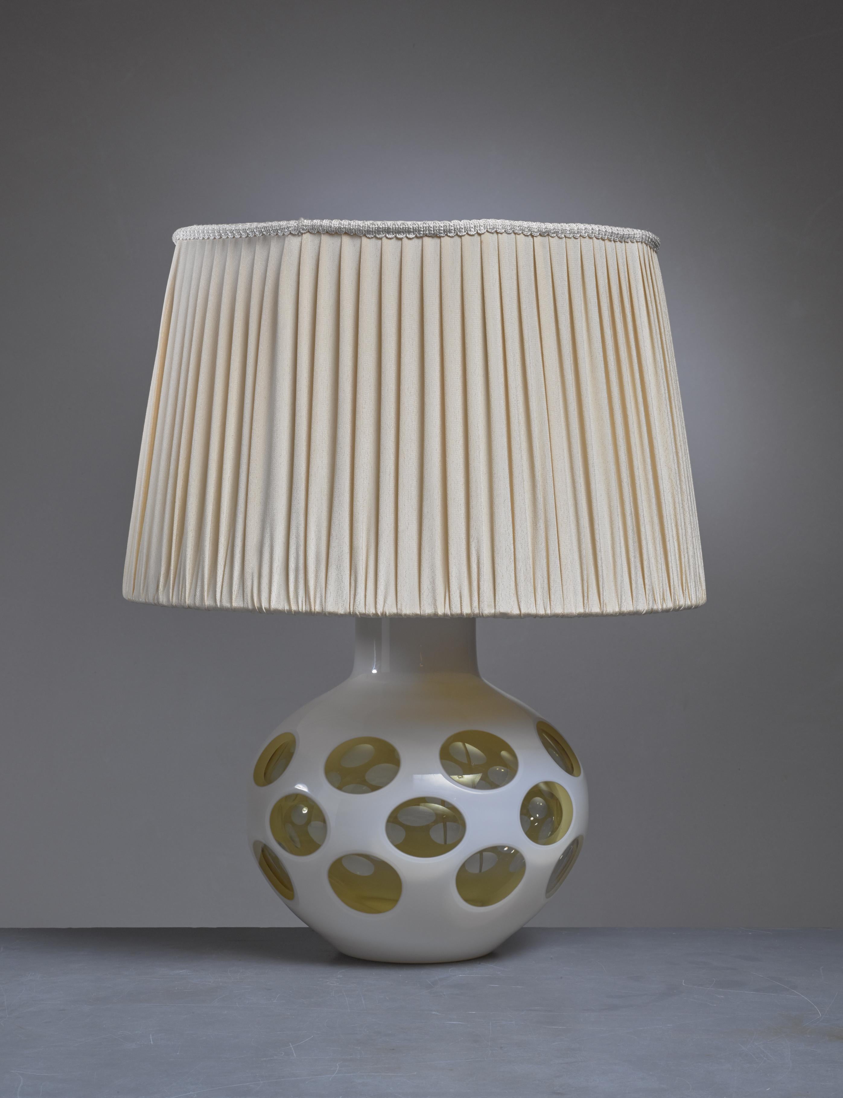 Italian Carlo Nason Glass Table Lamp for Mazzega, Italy, 1970s For Sale