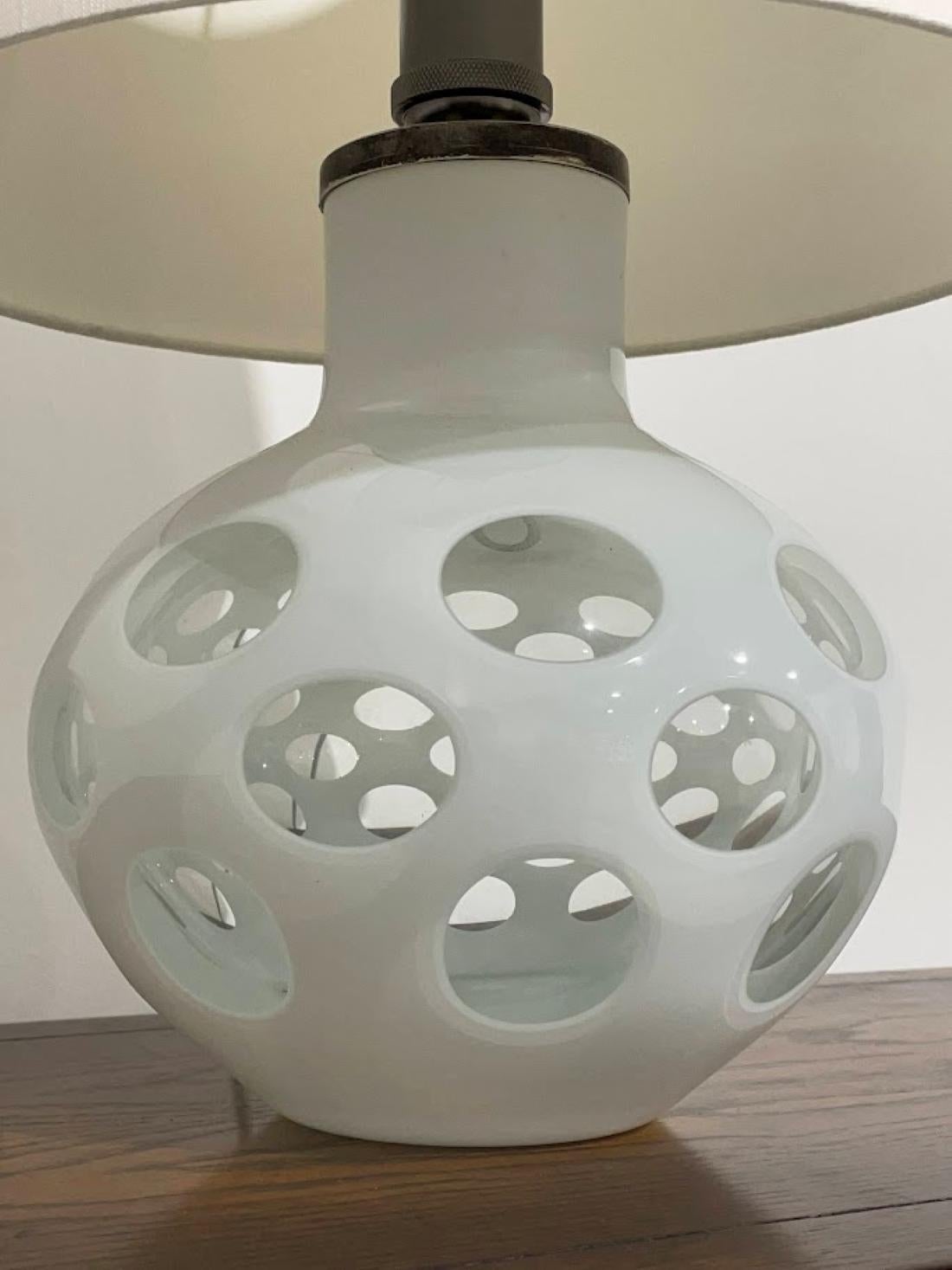 Lampe de table en verre Carlo Nason pour Mazzega, Italie, années 70 Bon état - En vente à Debrecen, HU