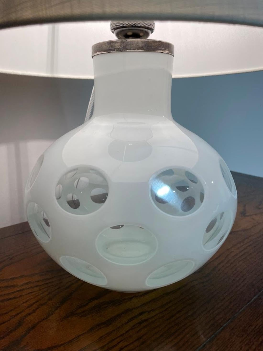 Verre de Murano Lampe de table en verre Carlo Nason pour Mazzega, Italie, années 70 en vente