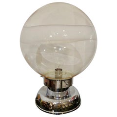 Carlo Nason Handblown Murano Glass Sphere Table Lamp for Mazzega, Italy 1960s