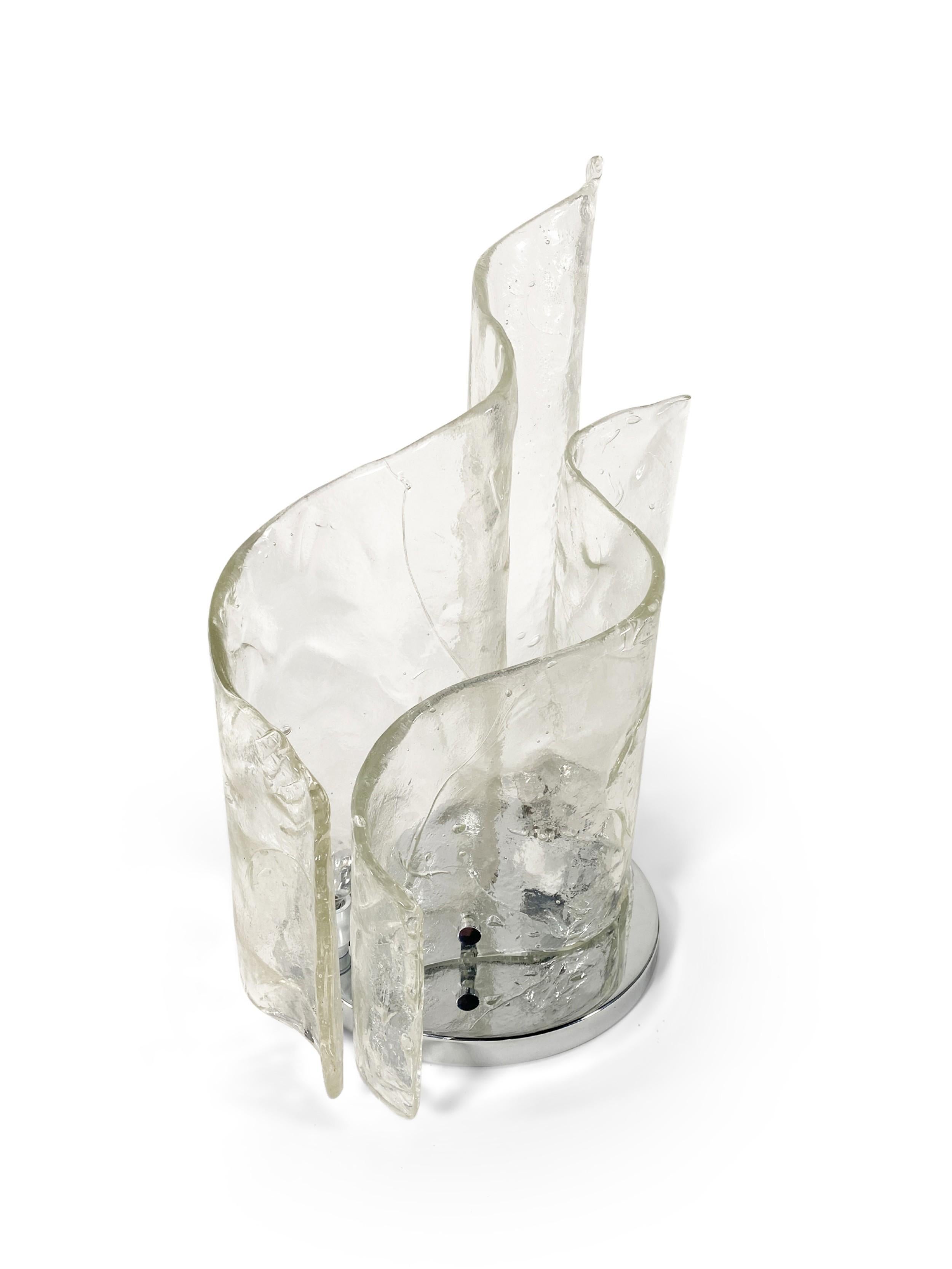 Carlo Nason Italian Mid-Century Brutalist Table Lamp Moderno de mediados de siglo en venta