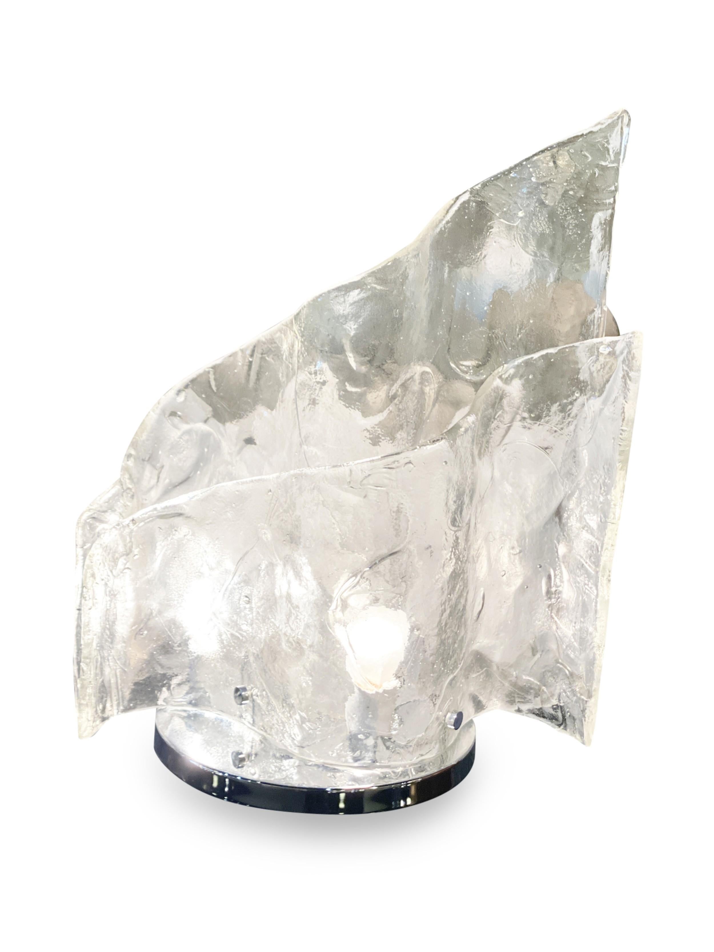 Carlo Nason Italian Mid-Century Brutalist Table Lamp en venta 2