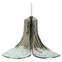 Carlo Nason kalmar franken mid century CHANDELIER lampe à suspension verre glacé