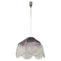 Carlo Nason "Flower" Pendant Lamp, by Mazzega, 1970s, Mid-Century