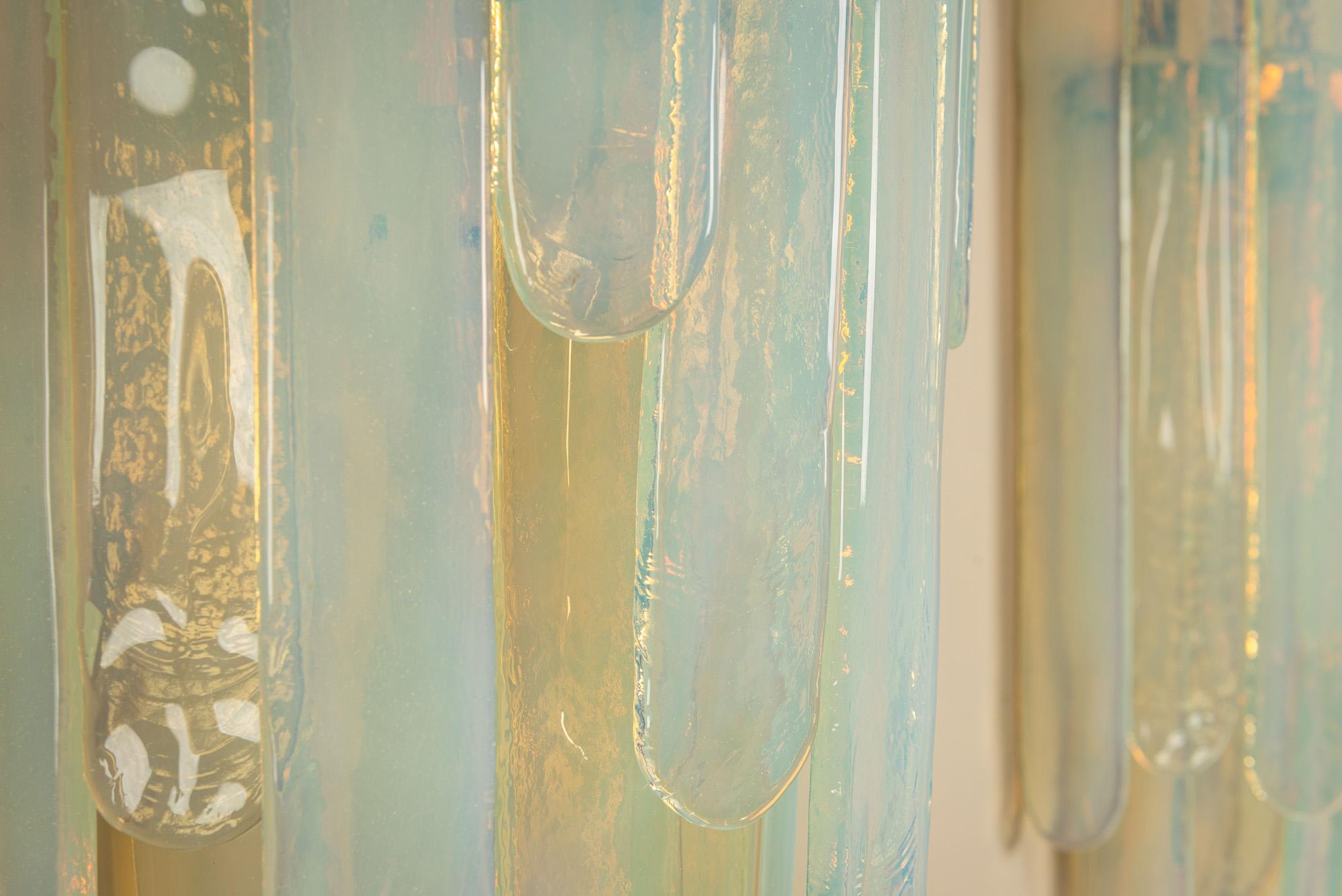 Carlo Nason Large LP 242 Wall Lights in Opaline (Set of 3) pour Mazzega, Italie en vente 5