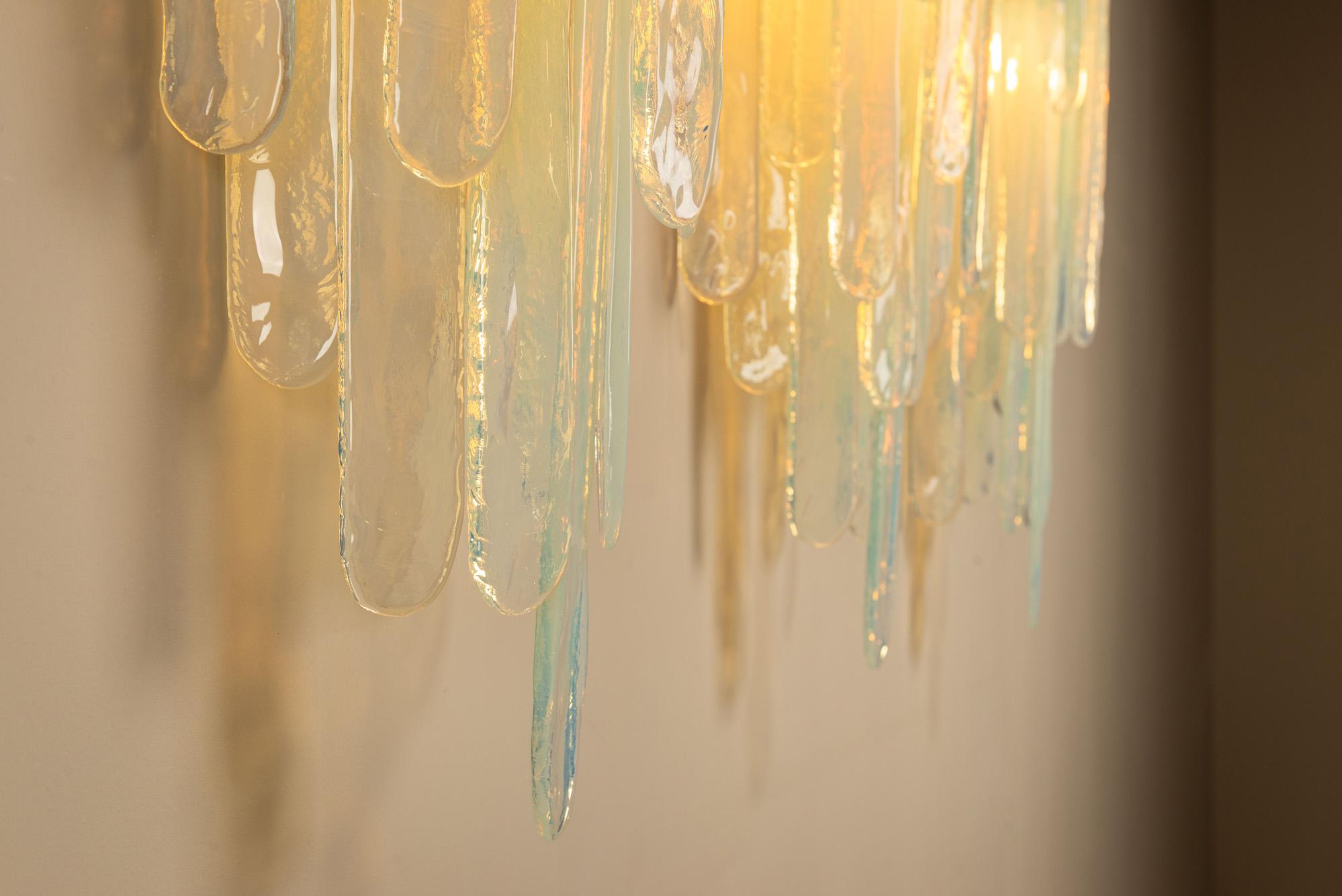 Carlo Nason Large LP 242 Wall Lights in Opaline (Set of 3) pour Mazzega, Italie en vente 2