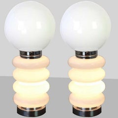 Carlo Nason Large Table Lamp "Bilboquet" in Murano Glass, 1970s