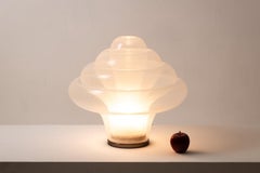 Carlo Nason 'Lotus' Bubbled Glass Lamp, Italy, Circa 1980