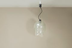 Carlo Nason LS 178 Pendant Lamp in Bubble Crystal, Italy 1970s