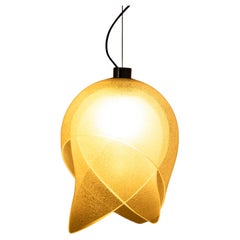 Carlo Nason LS 178 Pendant Lamp in Bubble Crystal, Italy 1970s