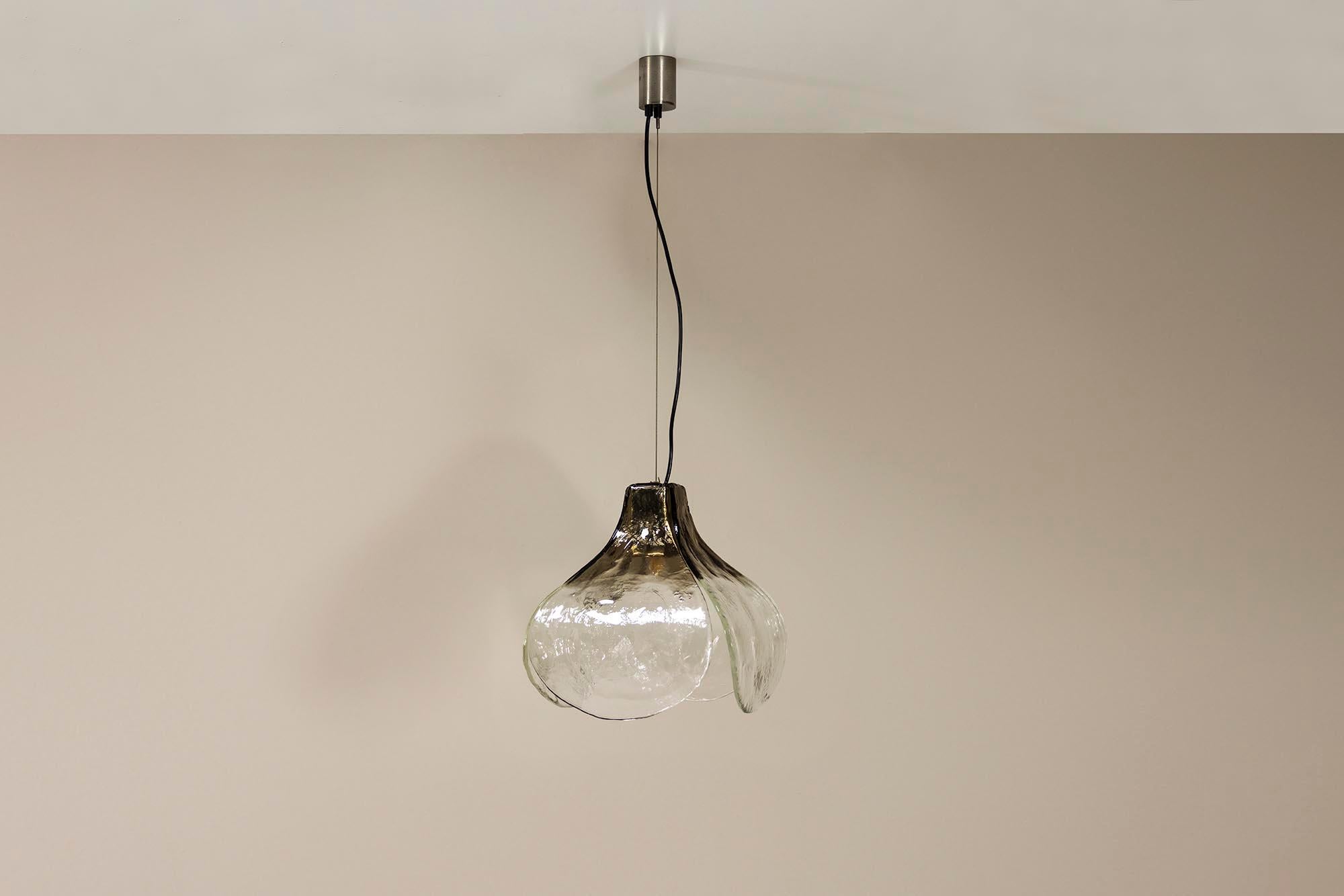 Carlo Nason LS 184 Lampada a sospensione a forma di fiore, Italy 1970s in vendita 6