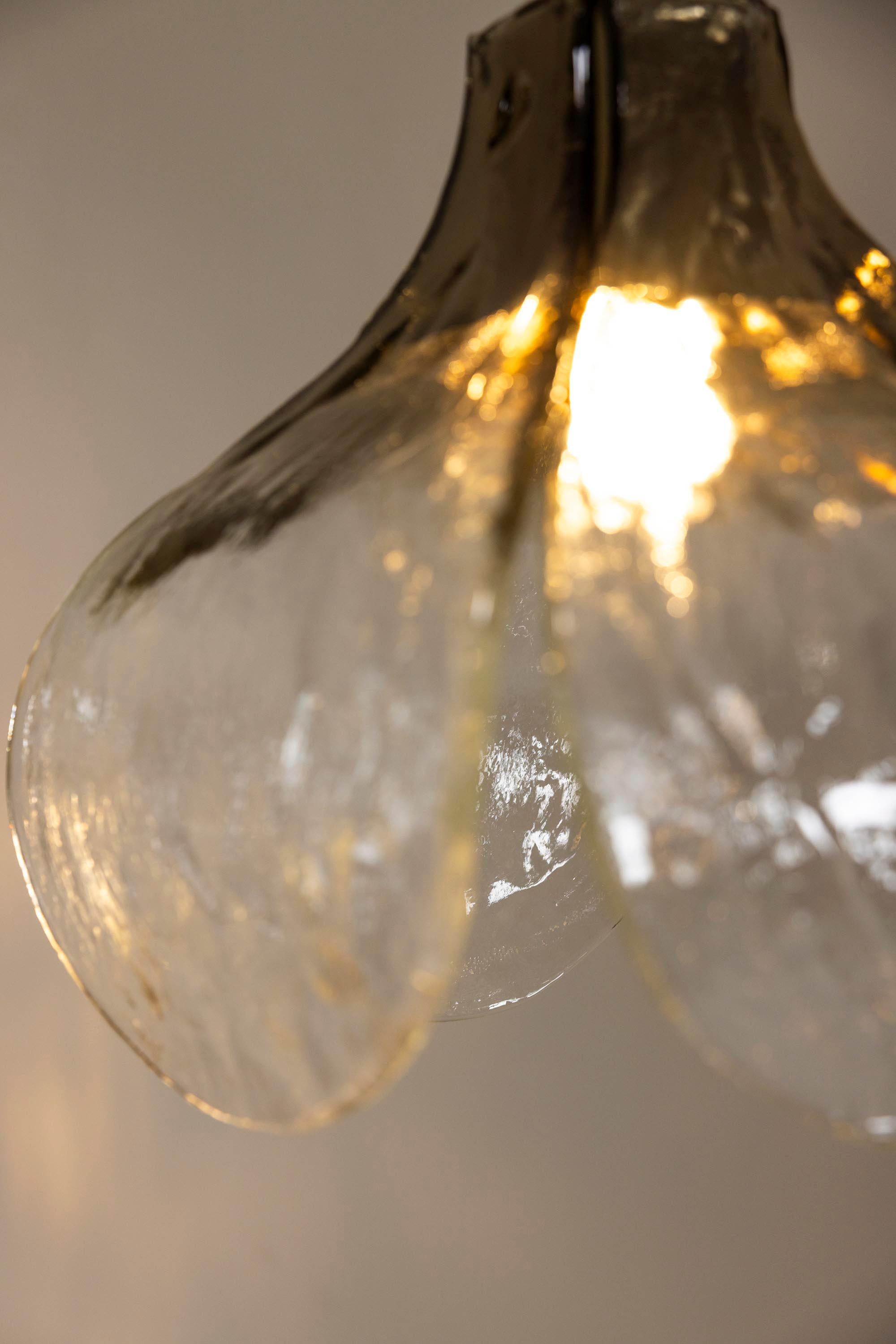 Fine XX secolo Carlo Nason LS 184 Lampada a sospensione a forma di fiore, Italy 1970s in vendita