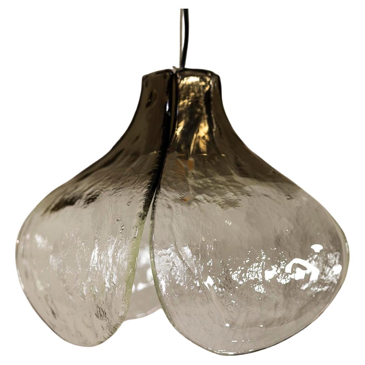 Carlo Nason LS 184 Lampada a sospensione a forma di fiore, Italy 1970s