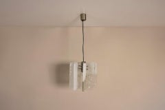 Carlo Nason LS 192 Pendant Lamp Cast Glass for A.V. Mazzega, Italy 1970s
