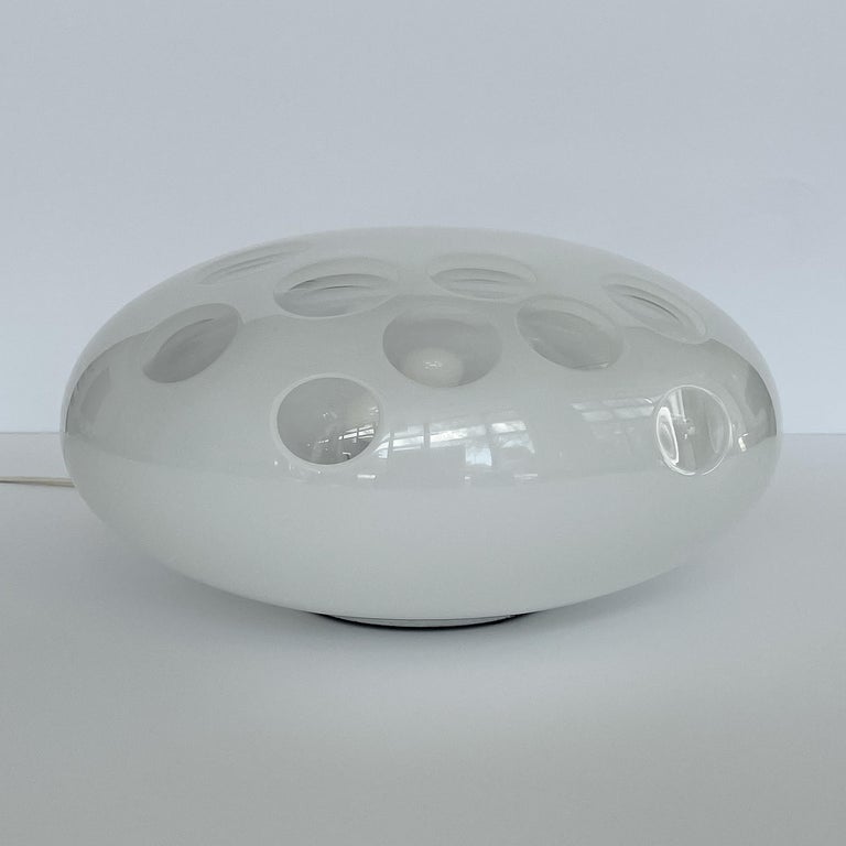 Carlo Nason LT 357 Cased Glass Moonbase Table Lamp for Mazzega 6
