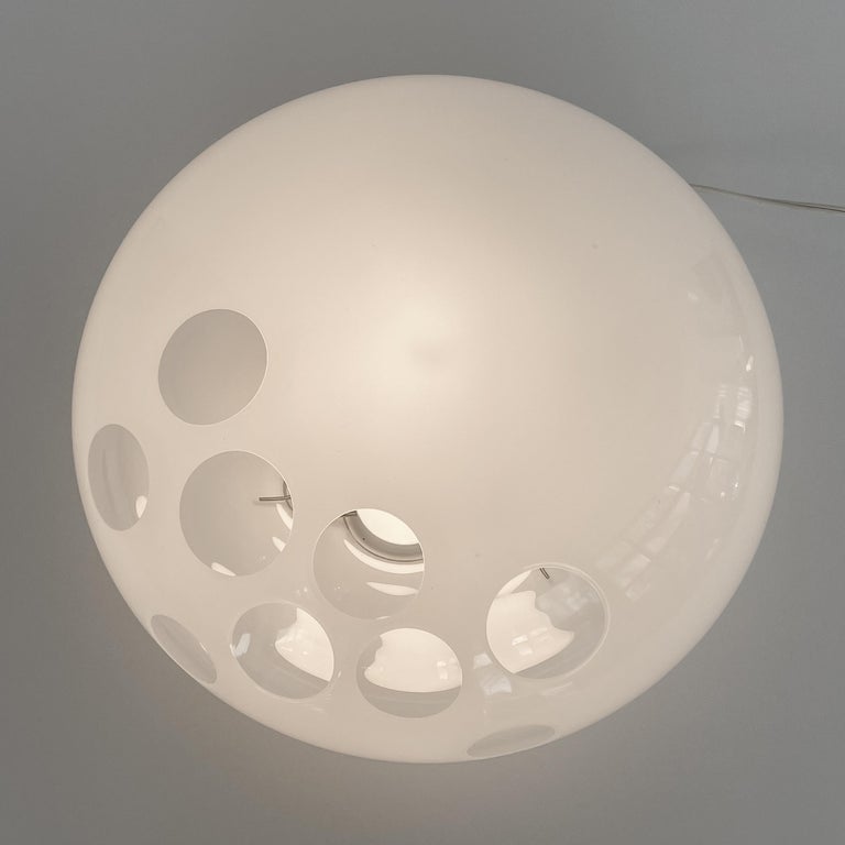 Late 20th Century Carlo Nason LT 357 Cased Glass Moonbase Table Lamp for Mazzega