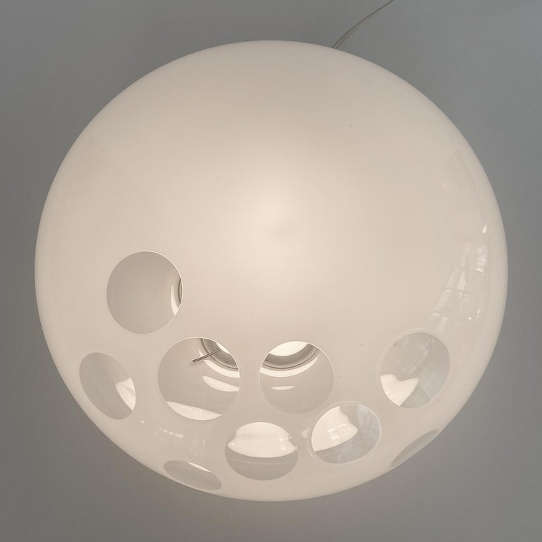 Carlo Nason LT 357 Cased Glass Moonbase Table Lamp for Mazzega 1