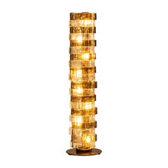 Carlo Nason LT 378 Floorlamp Mixed Cristal and Tobacco Glass for Mazzega, Italy
