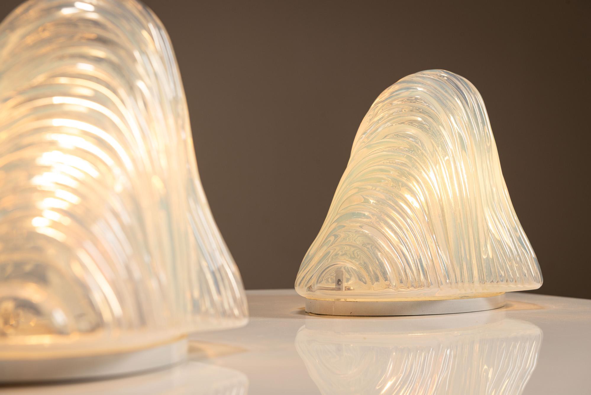Carlo Nason LT301 “Iceberg” Lamp Set for Mazzega, Italy 1970s For Sale 3