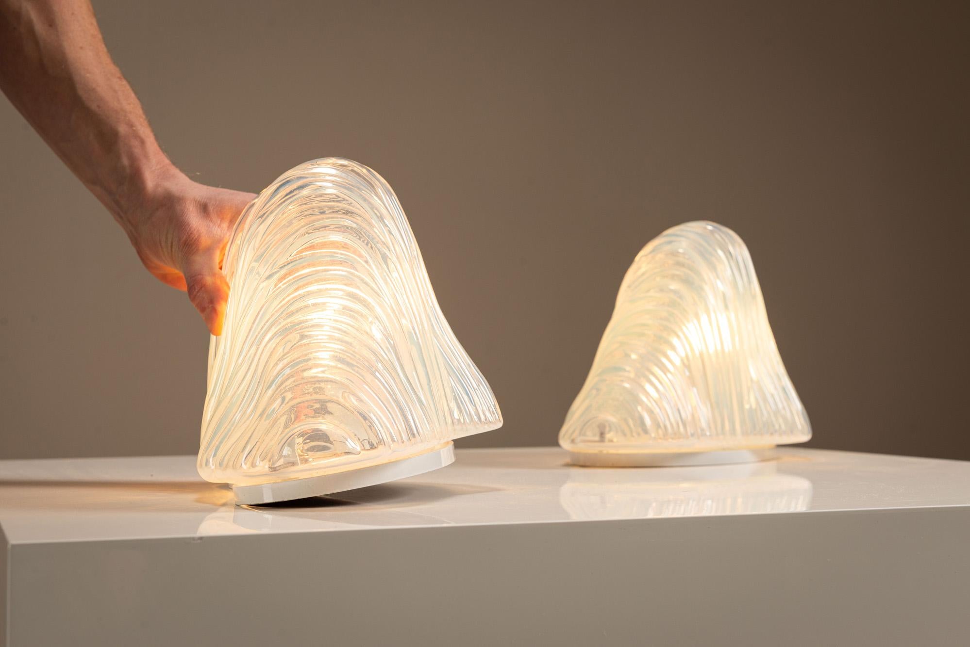 Carlo Nason LT301 “Iceberg” Lamp Set for Mazzega, Italy 1970s For Sale 2