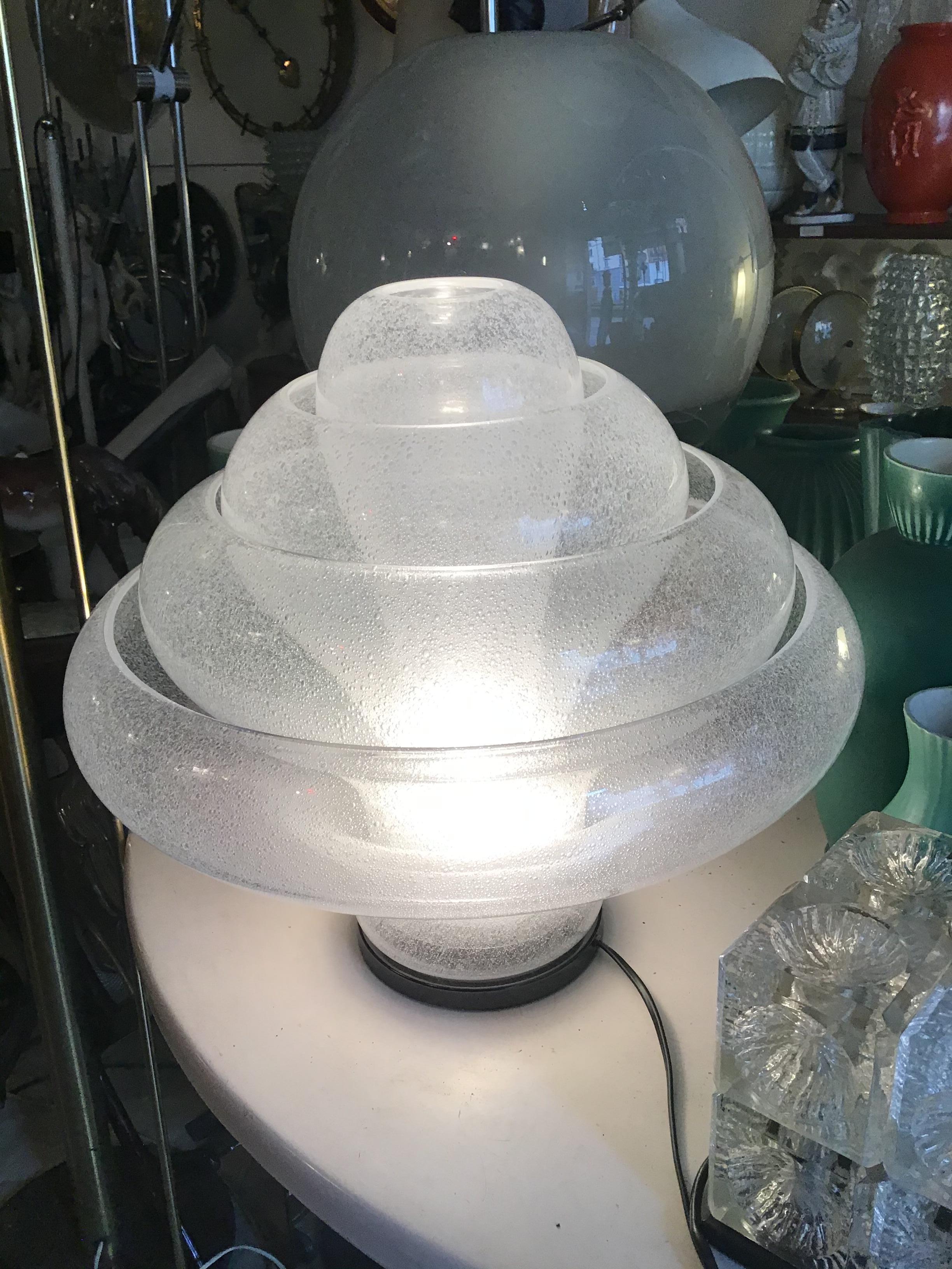 Carlo Nason LT305 Lotus Mazzega Table Lamp 1960 Italy For Sale 3