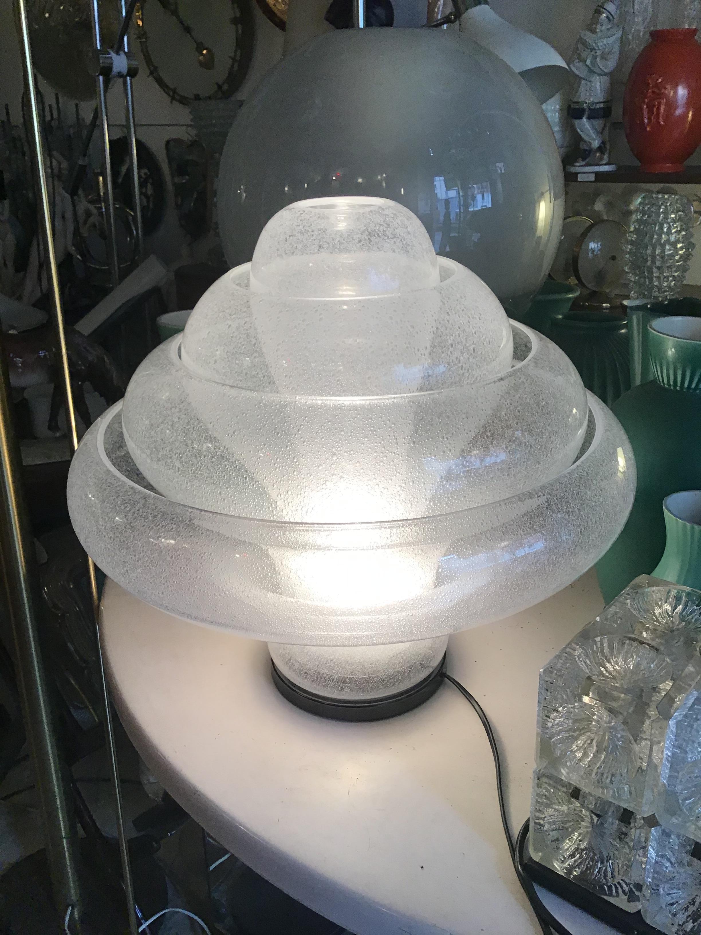 Carlo Nason LT305 Lotus Mazzega Table Lamp 1960 Italy For Sale 2