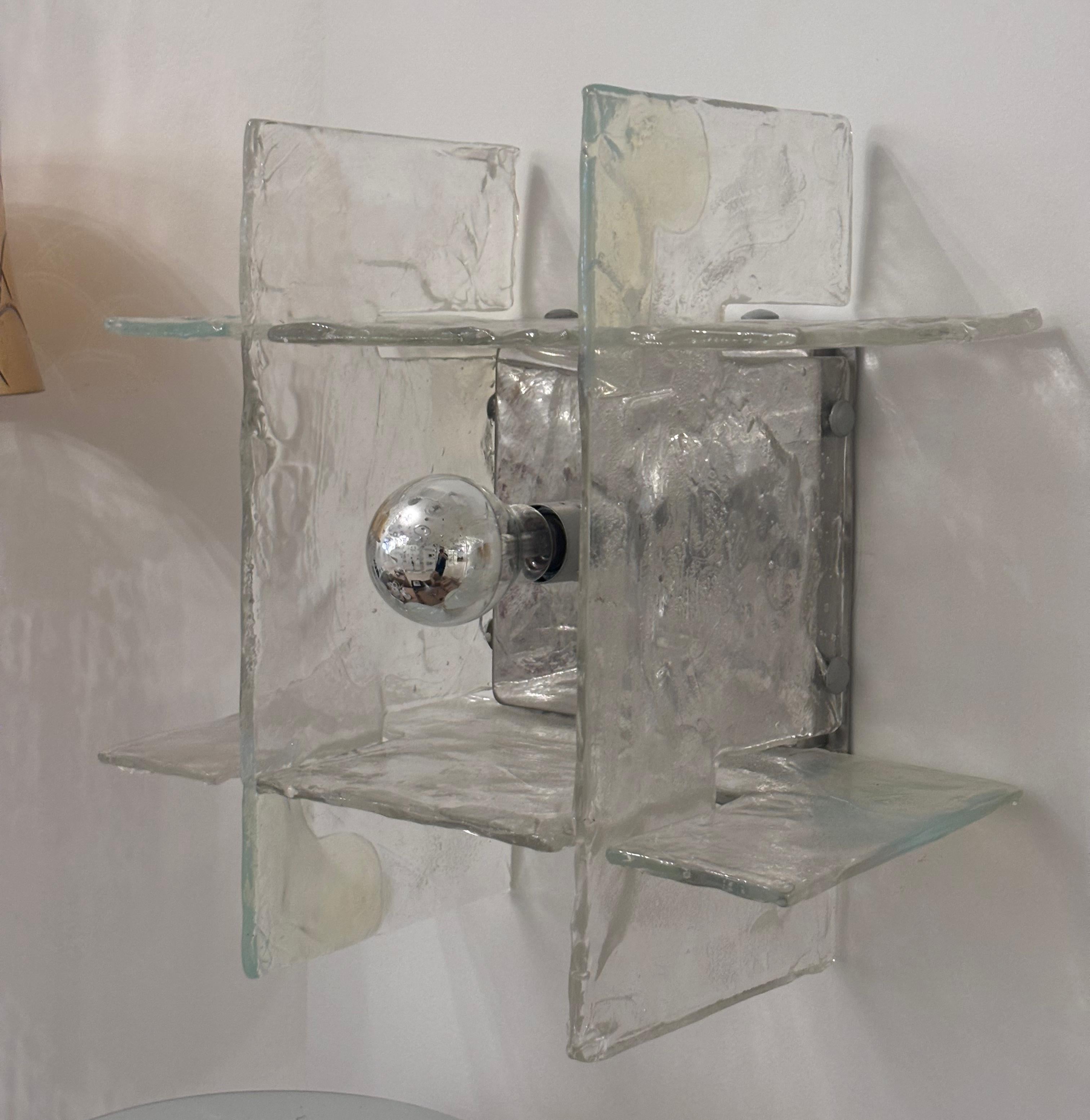 Carlo Nason Mazzega Wand- oder Deckenleuchte 1970er Jahre Design (Late 20th Century) im Angebot