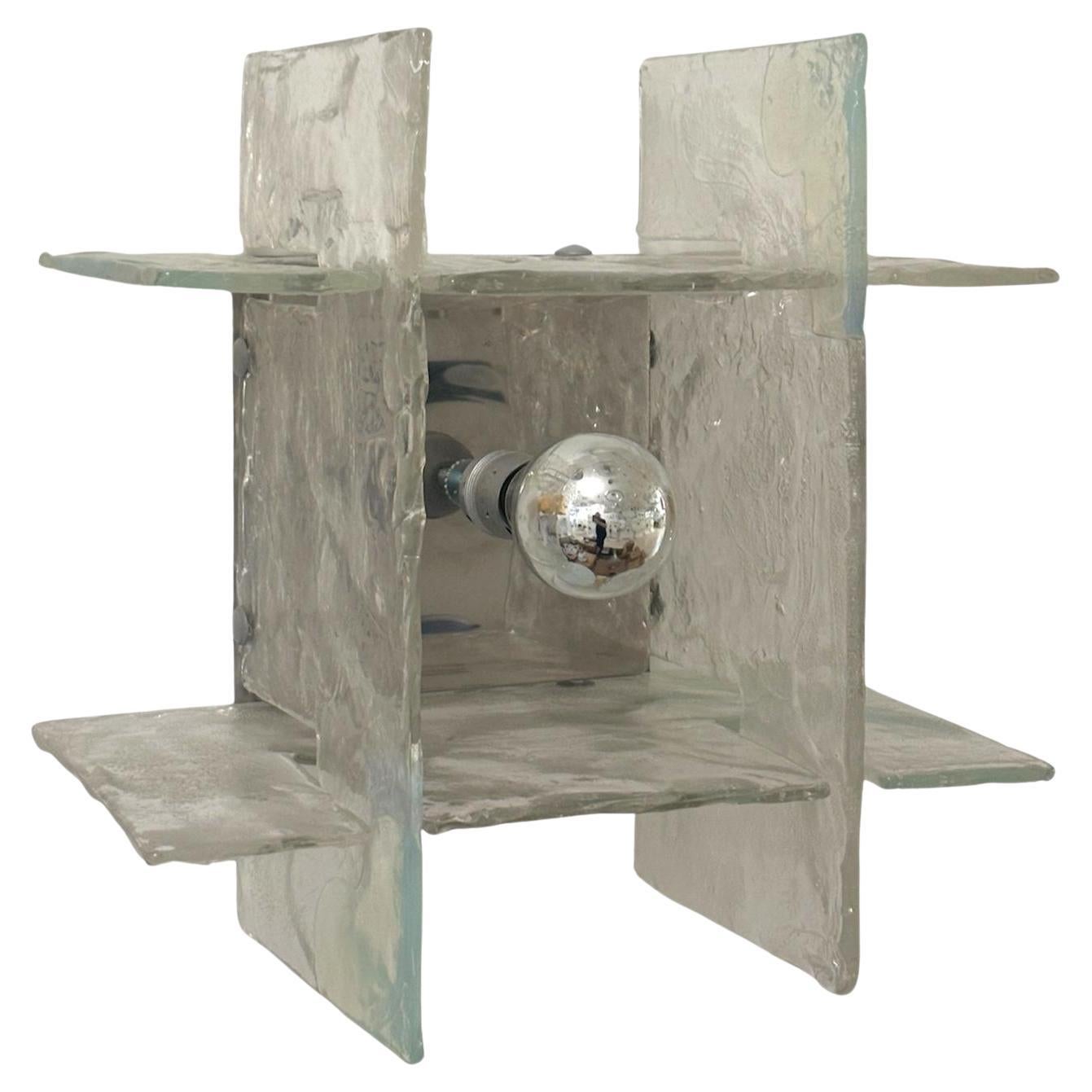 Carlo Nason Mazzega Applique Da soffitto o da parete design 1970’s