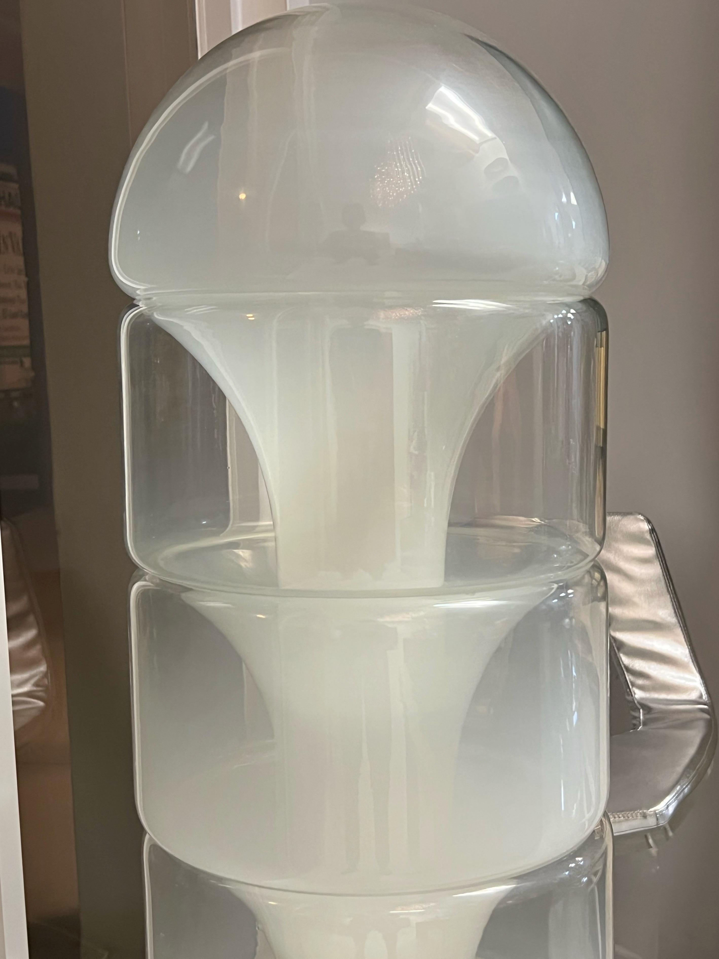 Carlo Nason Mazzega Floor Lamp Model LT 316 in Murano Glass 1970s 4